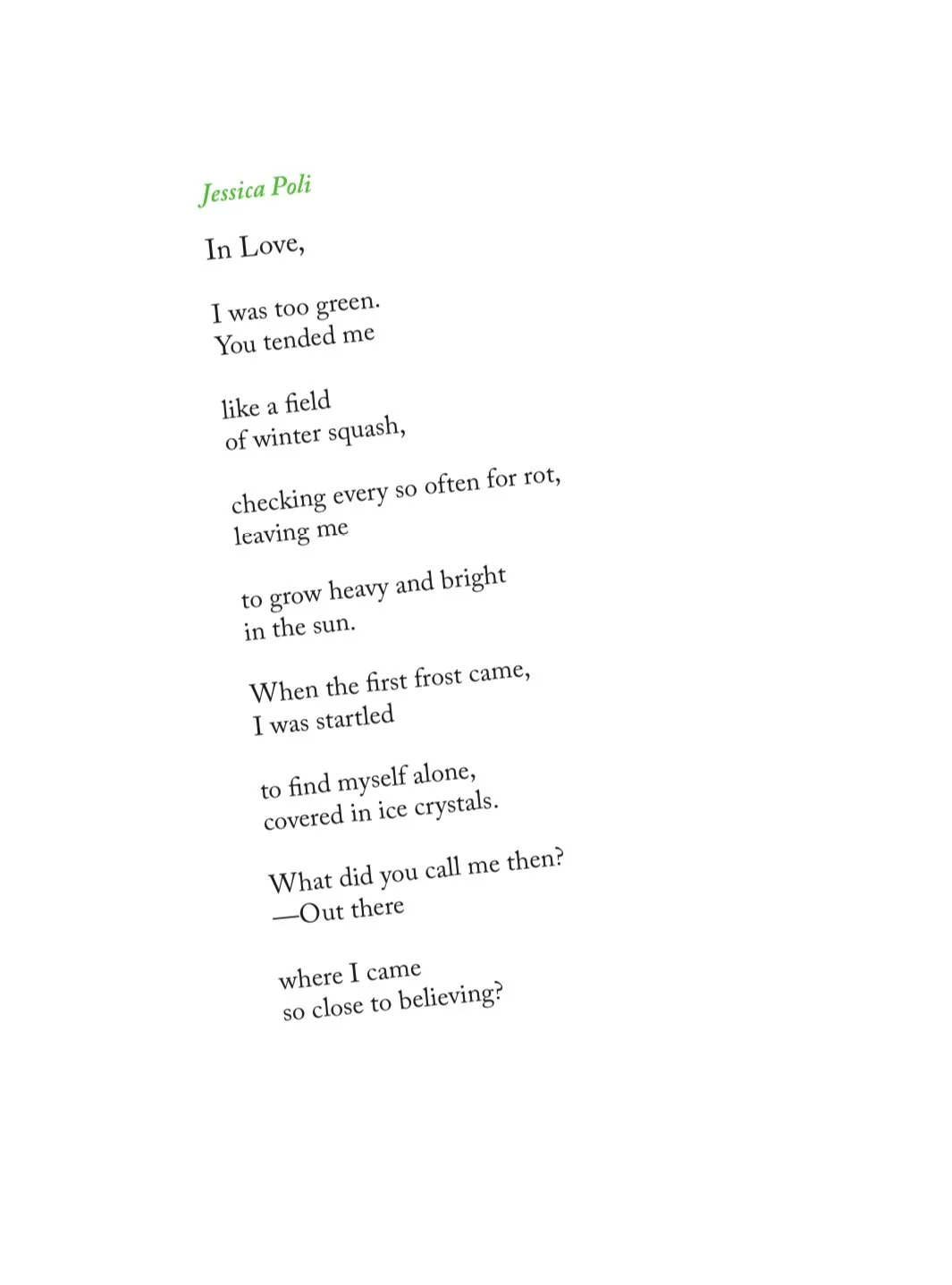  from Poet Tree Magazine #1 