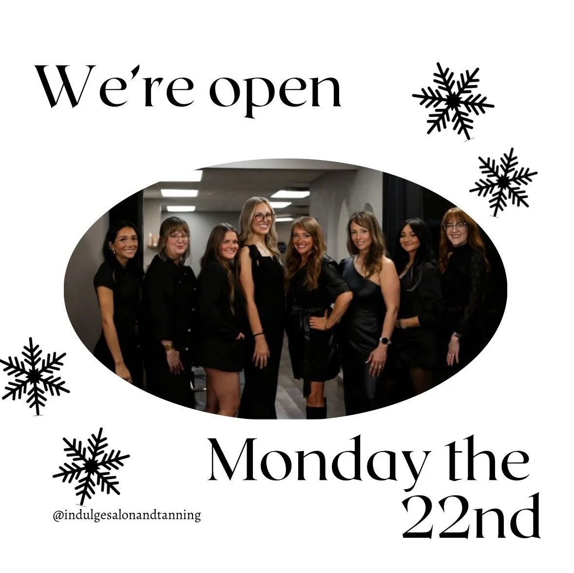 We&rsquo;ll be open and ready for you on December 22nd!
Just a reminder we&rsquo;ll be closed on Christmas Day to spend time with loved ones. 🎄✨
-
-
-
-
-#Indulgesalon #northmankatoindulge #tyleratindulge  #mnsalon #mnstylist #mankatomn #northkato #