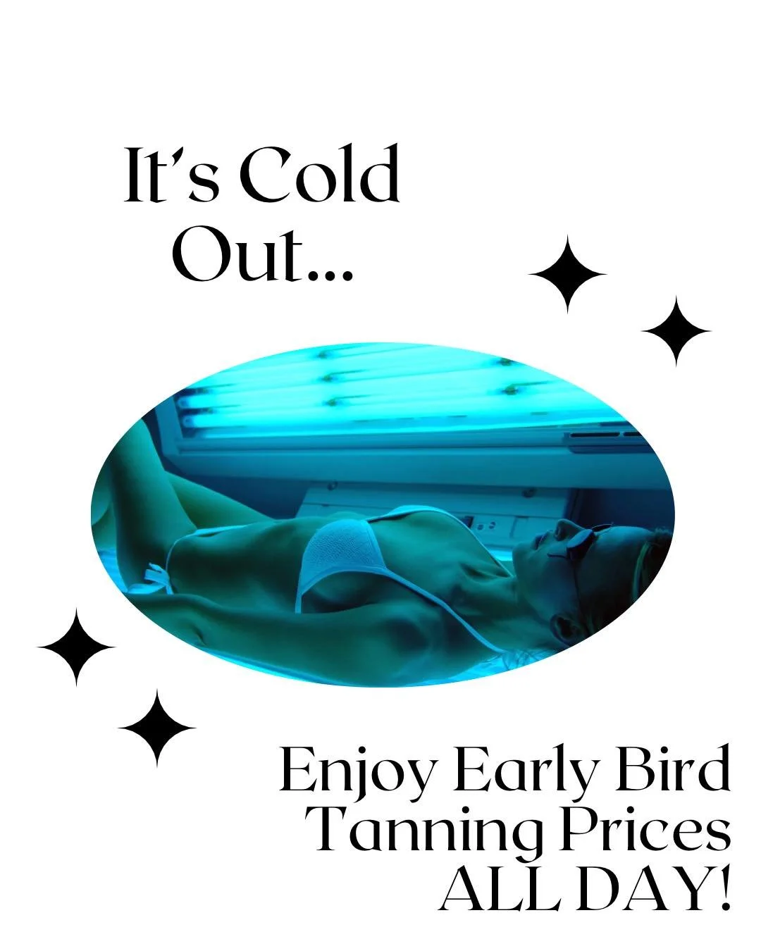 It&rsquo;s cold out&hellip;
Enjoy Early Bird Pricing for Tanning ALL DAY LONG!
*today, December 3rd only

#itscold #tanning #uvtanning #mankatosalon #indulgesalon