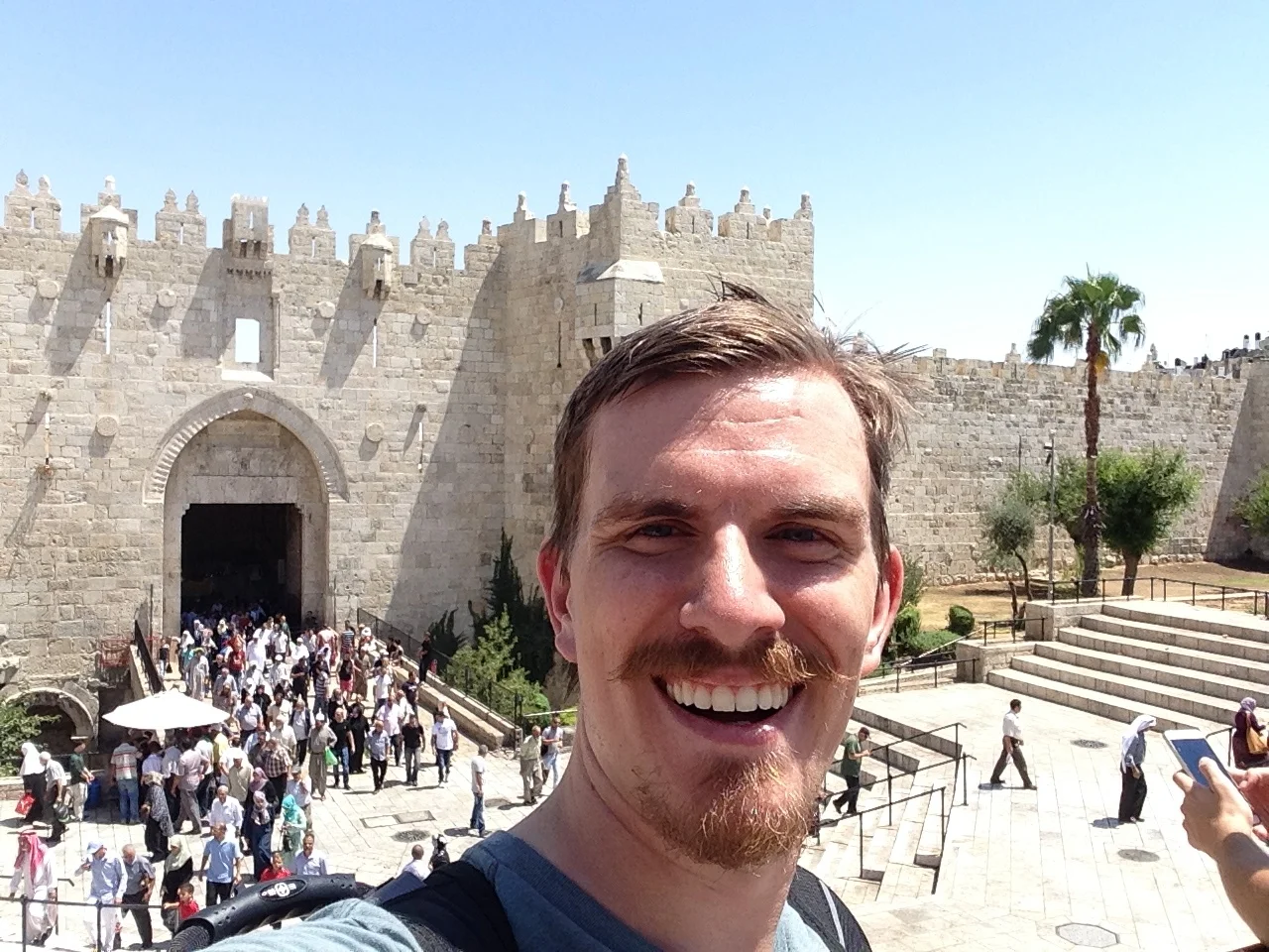 Nick in front of the Damascus Gate, during six weeks of intensive Arabic study. 