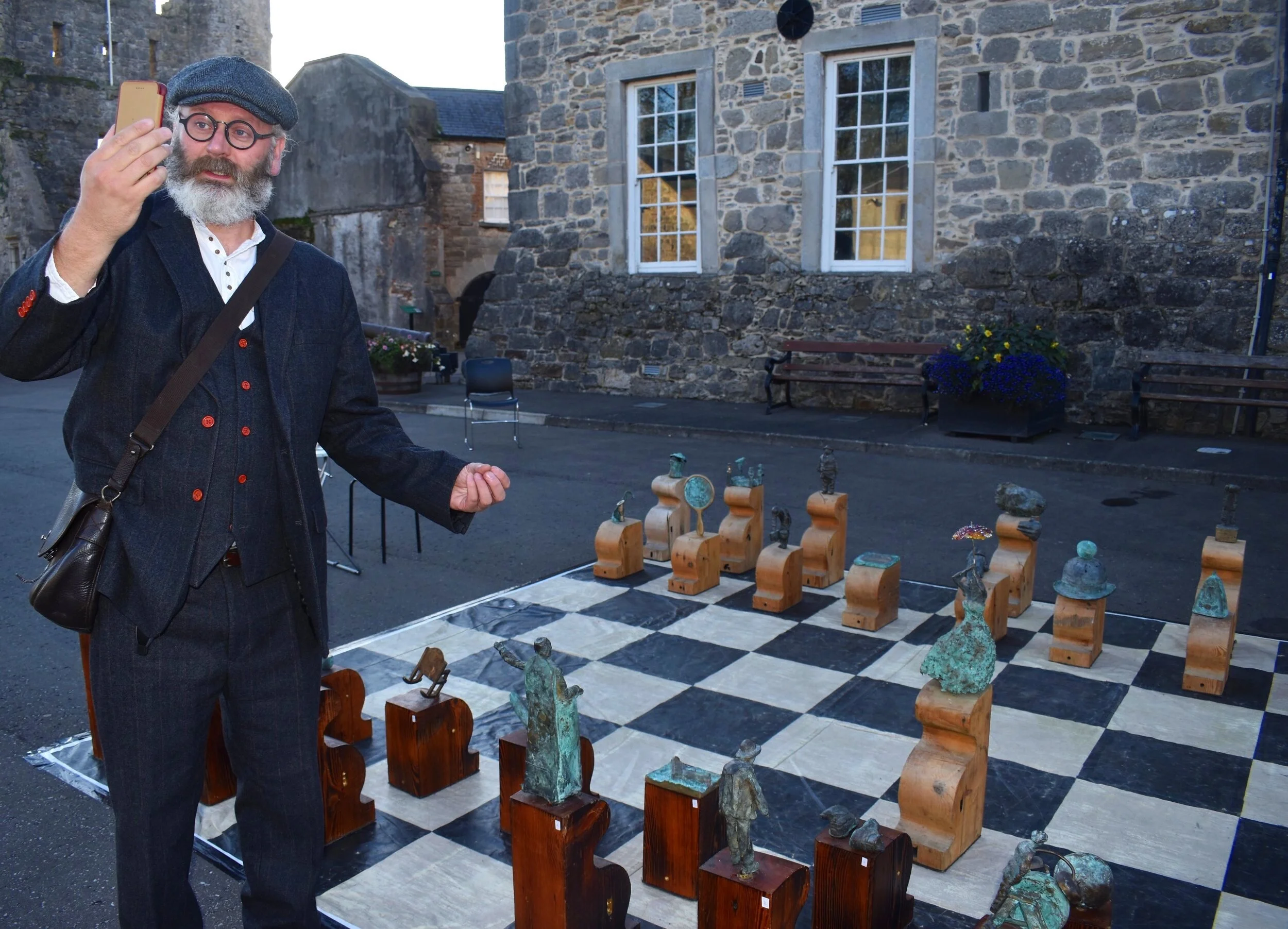 Alan being interviewed