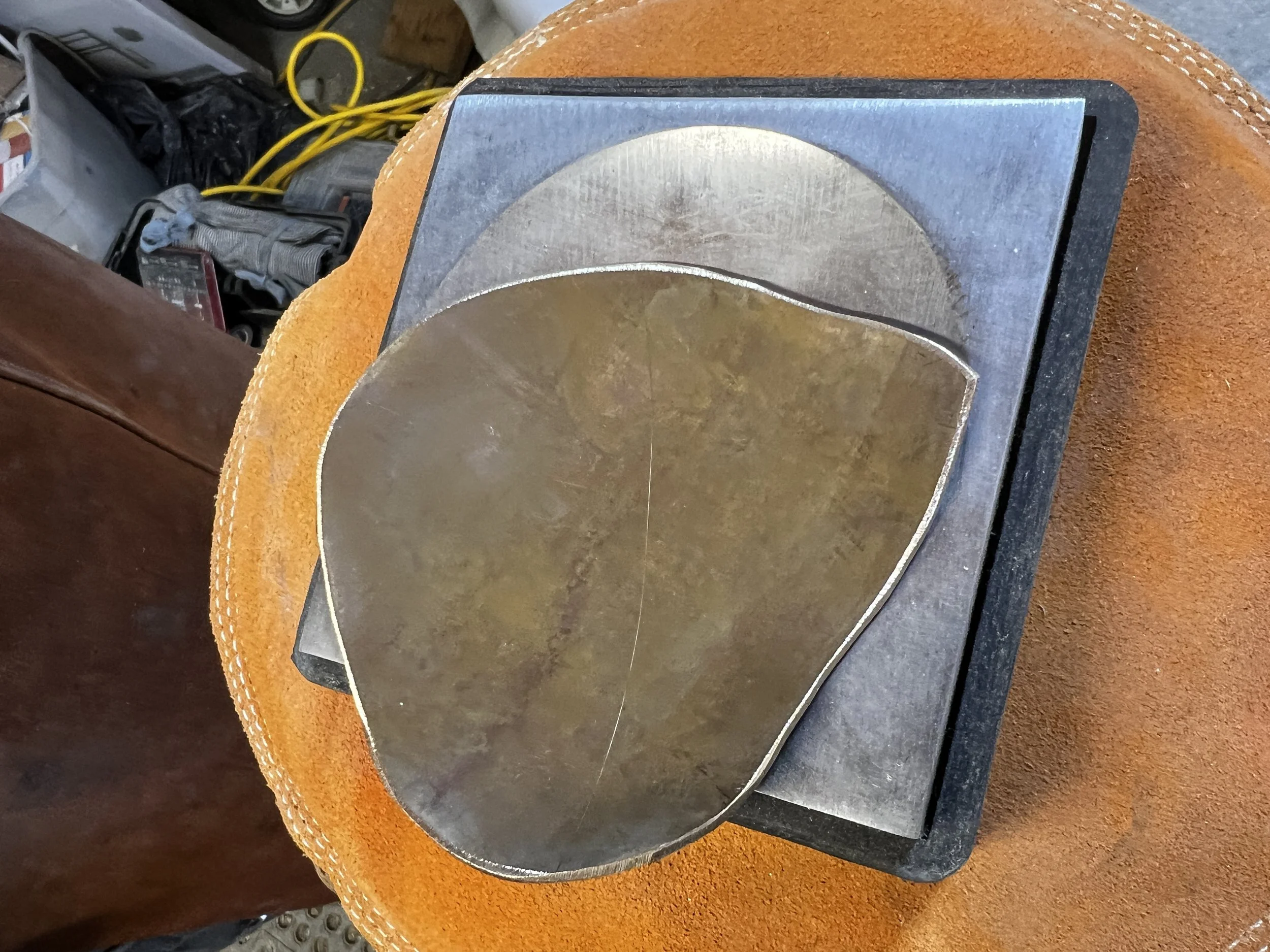 Making bronze leaves