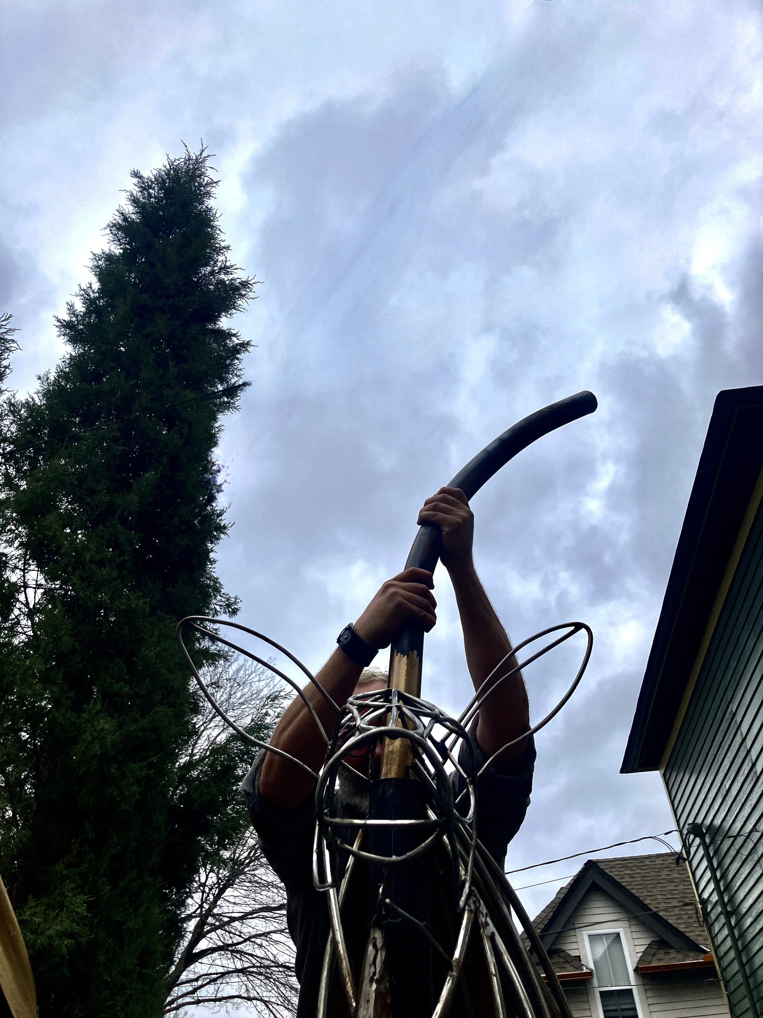 Attaching the antlers