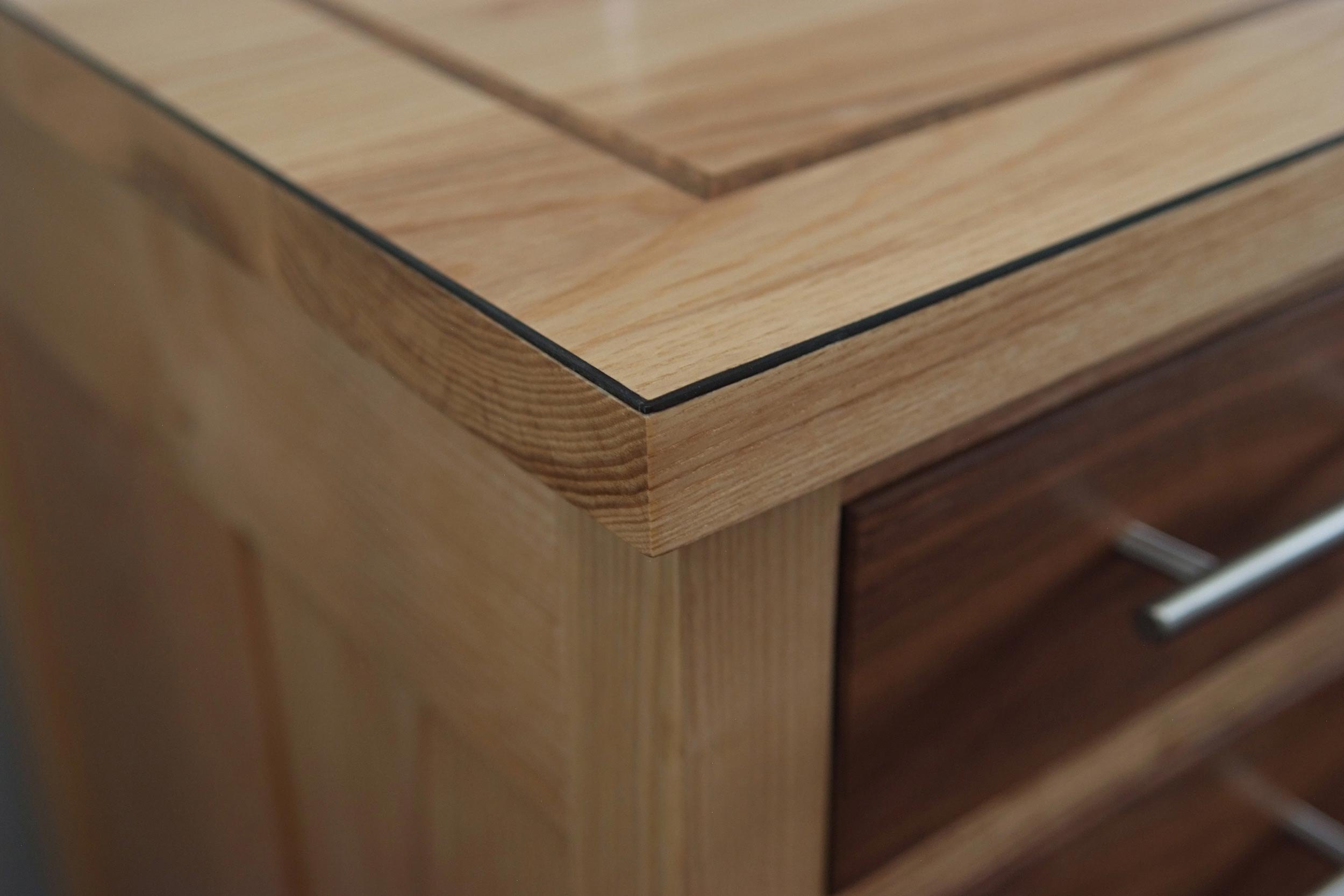 Ash &amp; Walnut Dressing Table &amp; Stool