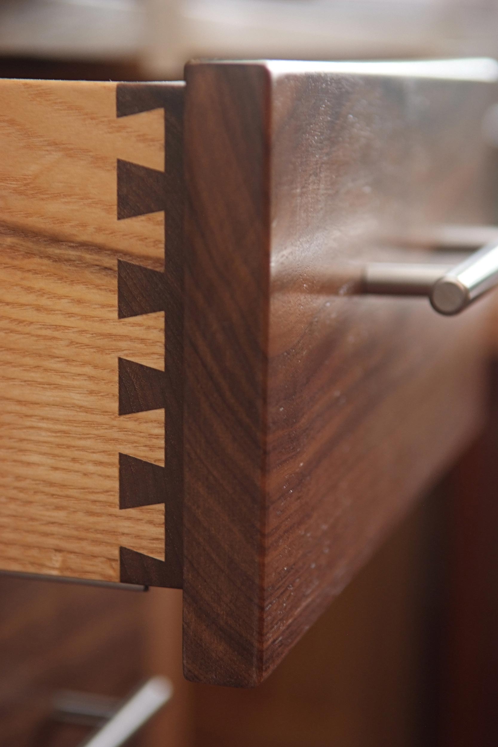 Ash &amp; Walnut Dressing Table &amp; Stool