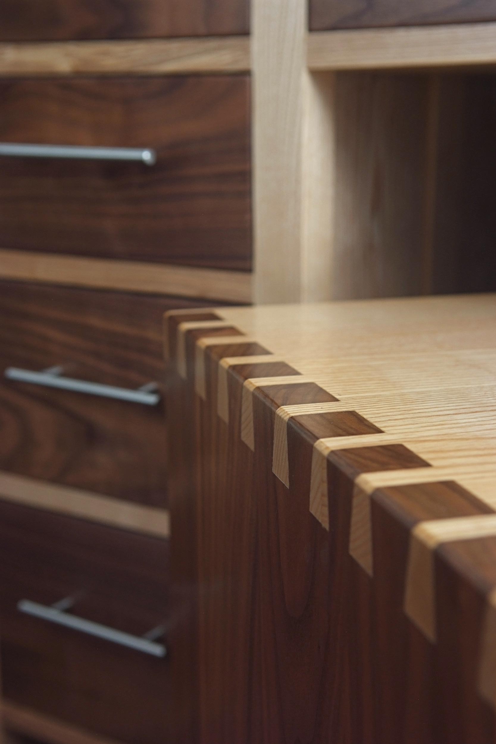 Ash &amp; Walnut Dressing Table &amp; Stool