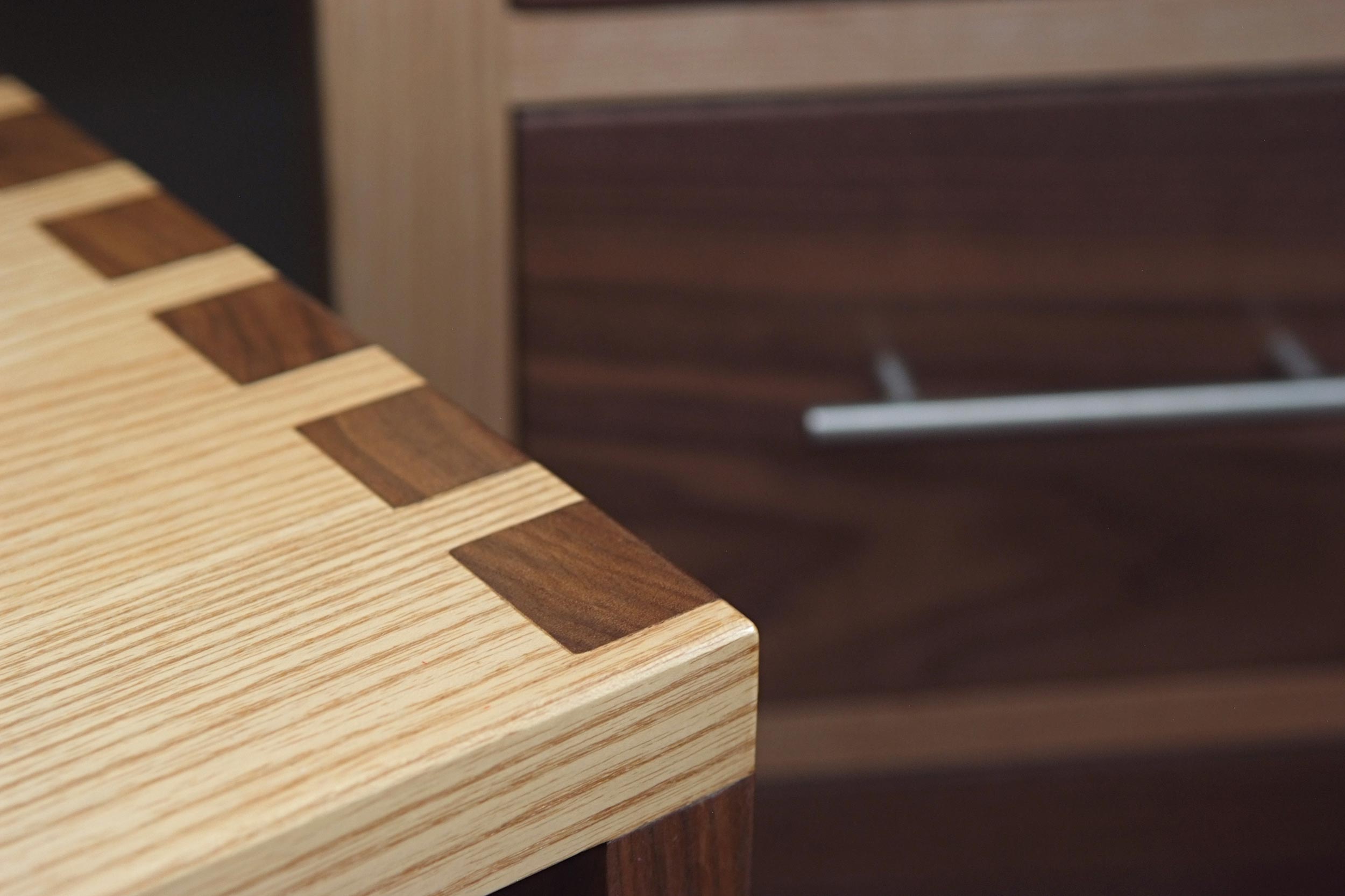 Ash &amp; Walnut Dressing Table &amp; Stool