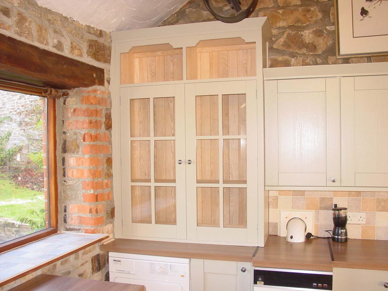 Glazed Painted Display Cabinet