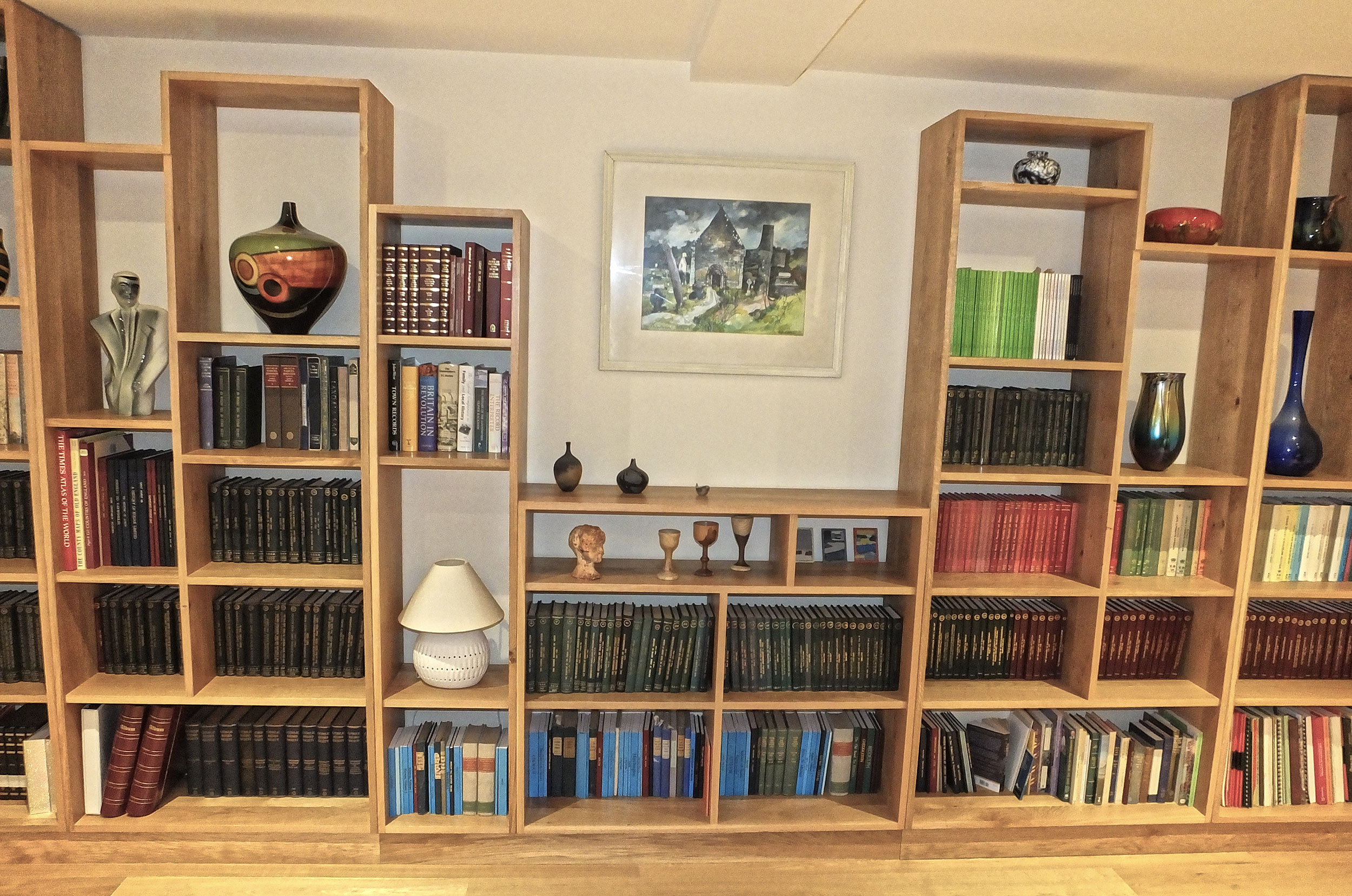 Bespoke Oak Bookshelves