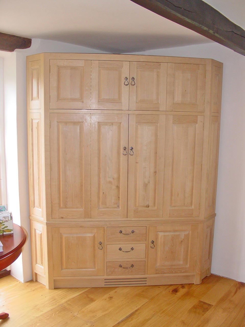 English Oak Corner Cabinet