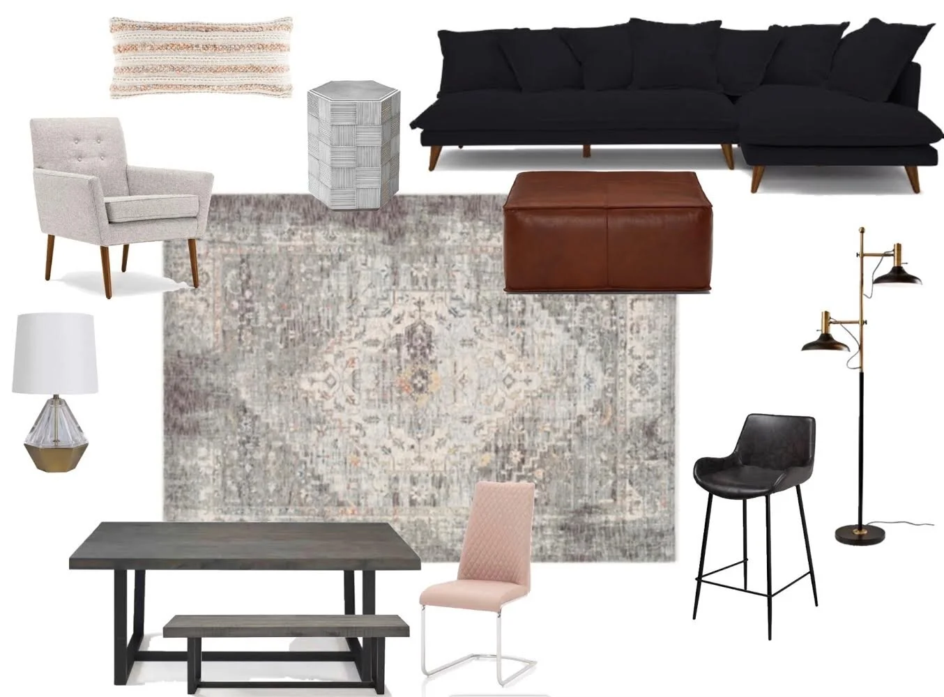 Mood board created by designer Ashley Dupert; Sioux Falls, SD