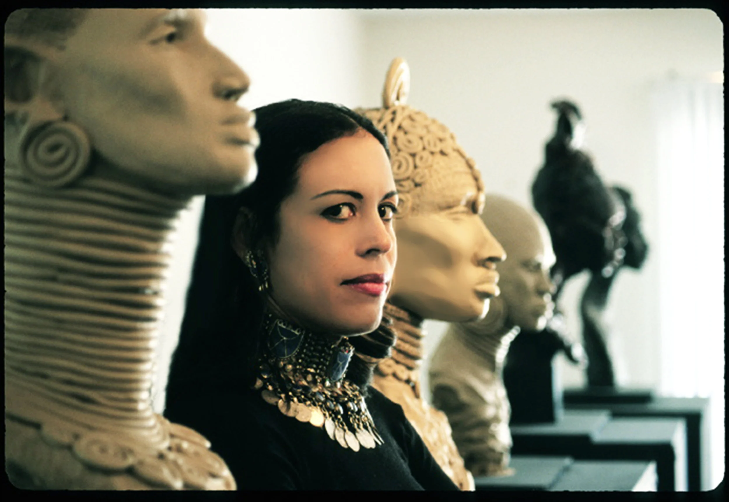 Toni Scott with Sculptures.jpg