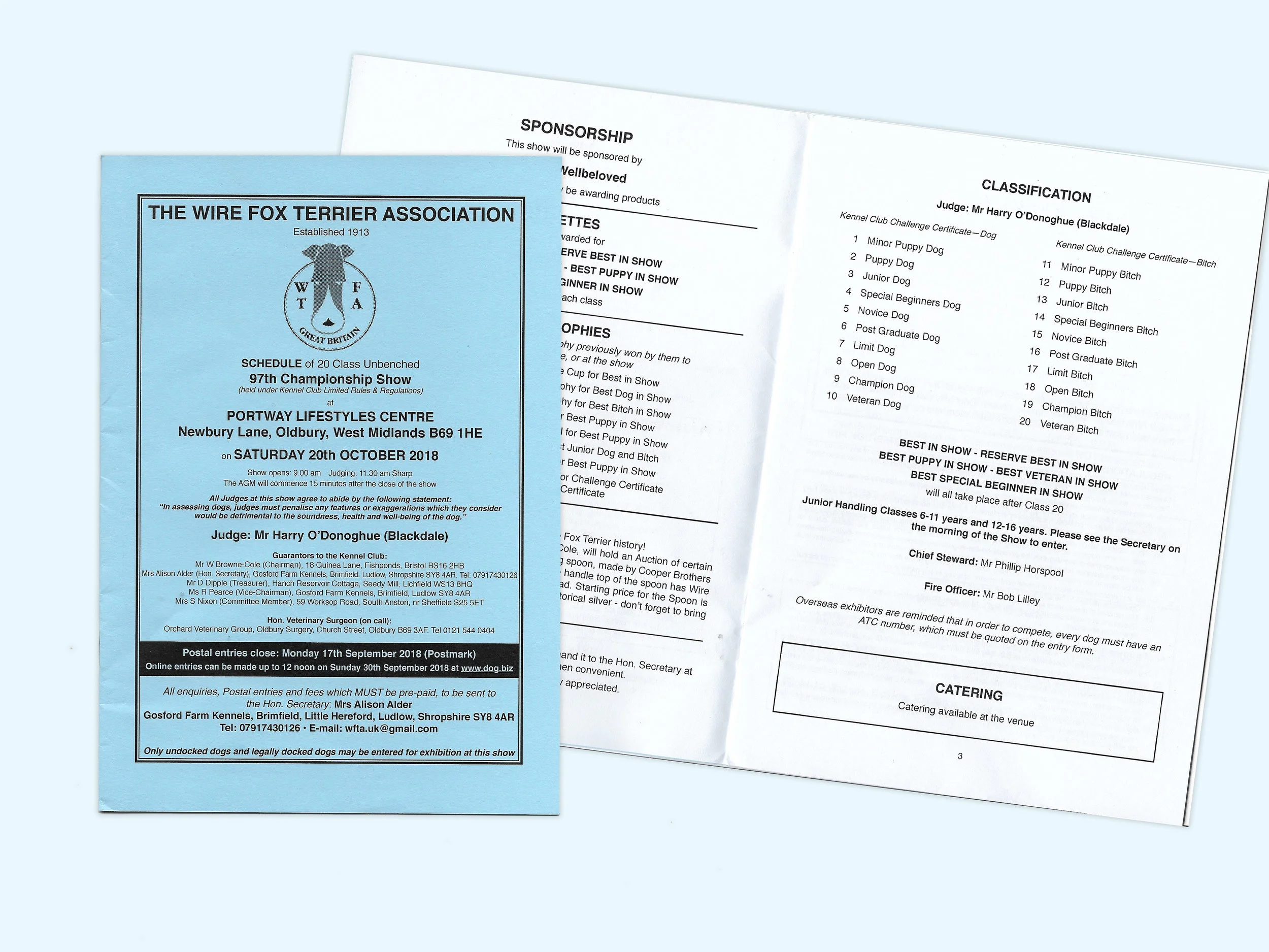 WFTA 97th Championship Show