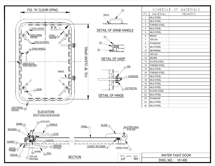 Watertight Doors — Maritime Deck Professionals