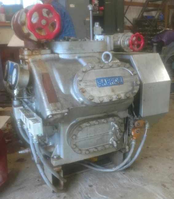 Sabroe 106 L  Freon Compressor Skid 