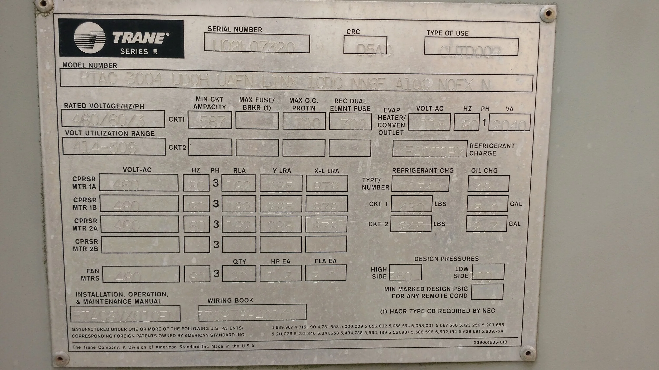 Trane Chiller Diagram