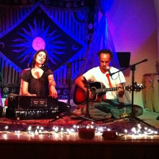Our first kirtan together. (2011)