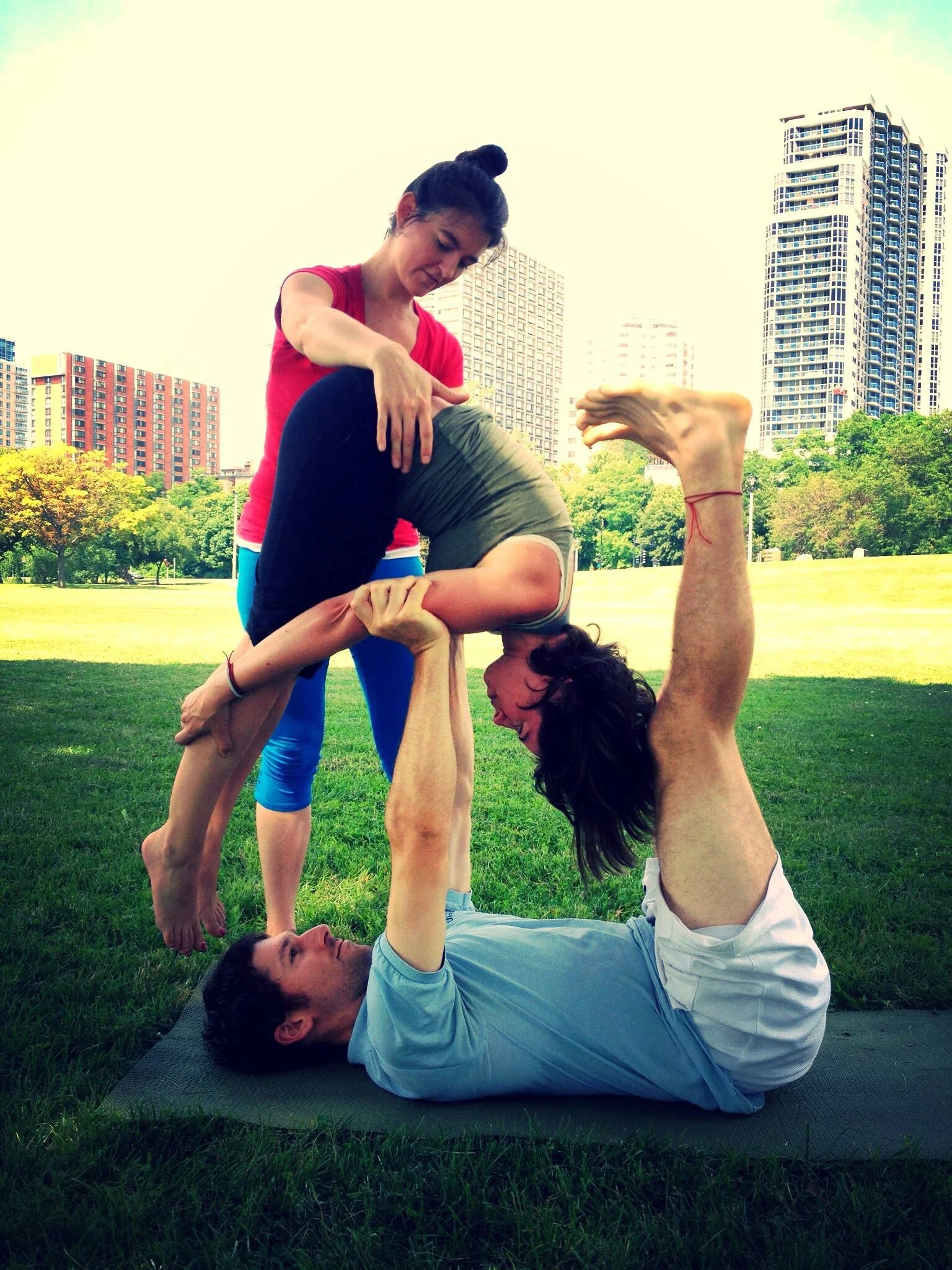 Leading FlyYoga in Milwaukee, WI.