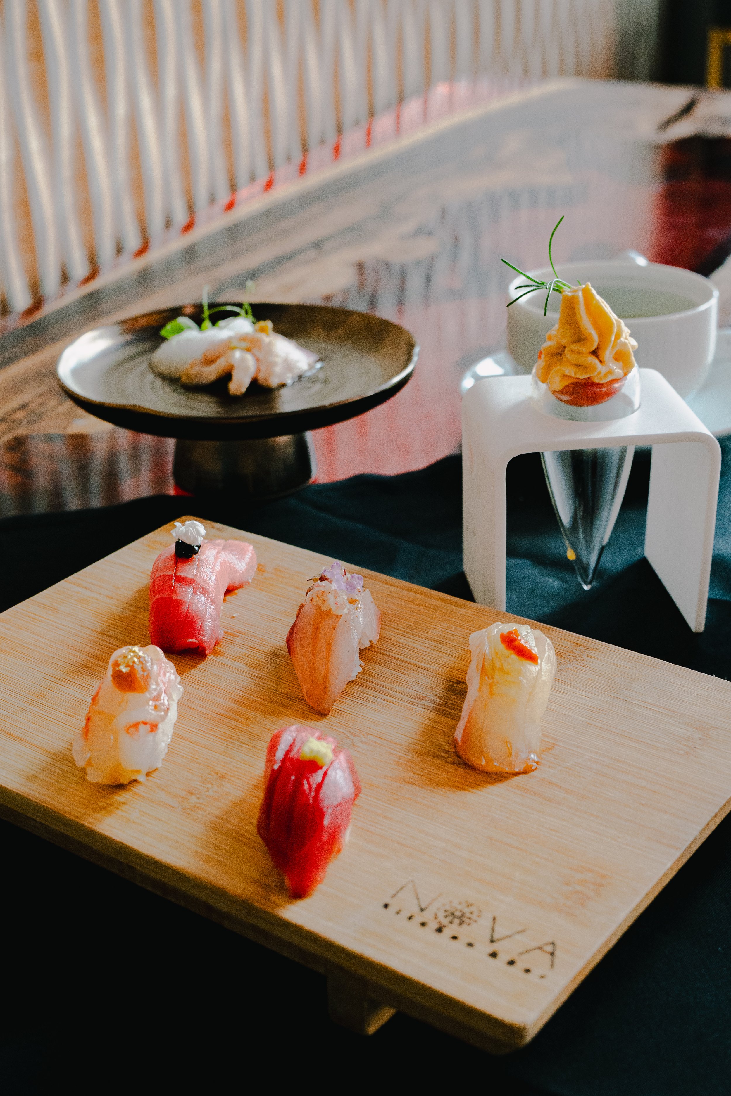 NOVA Five-Element Omakase is available on Tuesdays and Wednesdays 7 PM