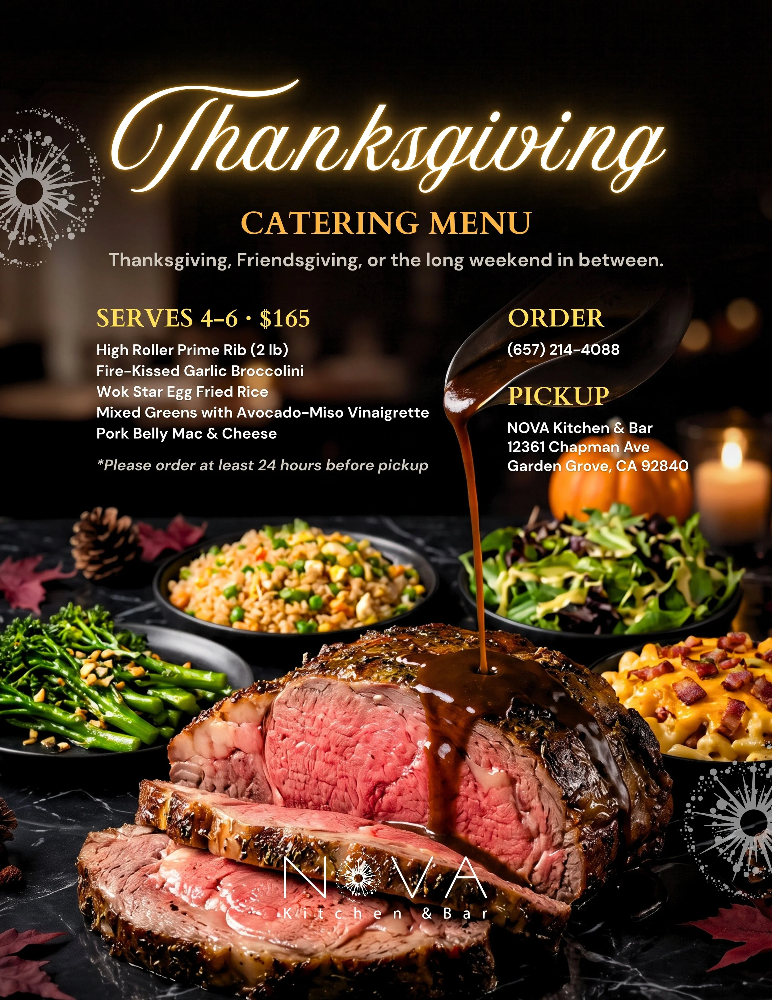 NOVA Thanksgiving Catering Menu!