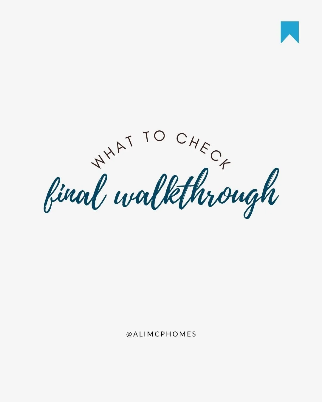 What to Check on Your Final Walk-Through