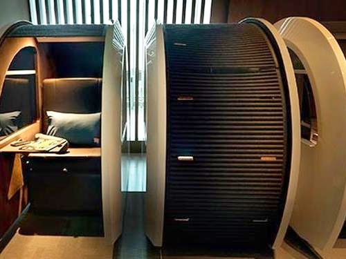 Sleep Pods at Dubai International Airport Lounge (Image Courtesy of Priority Pass)