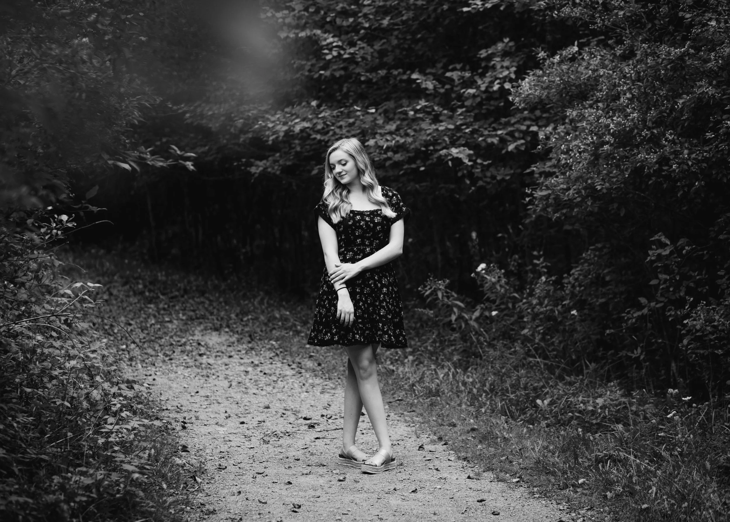 B&W Senior Photography