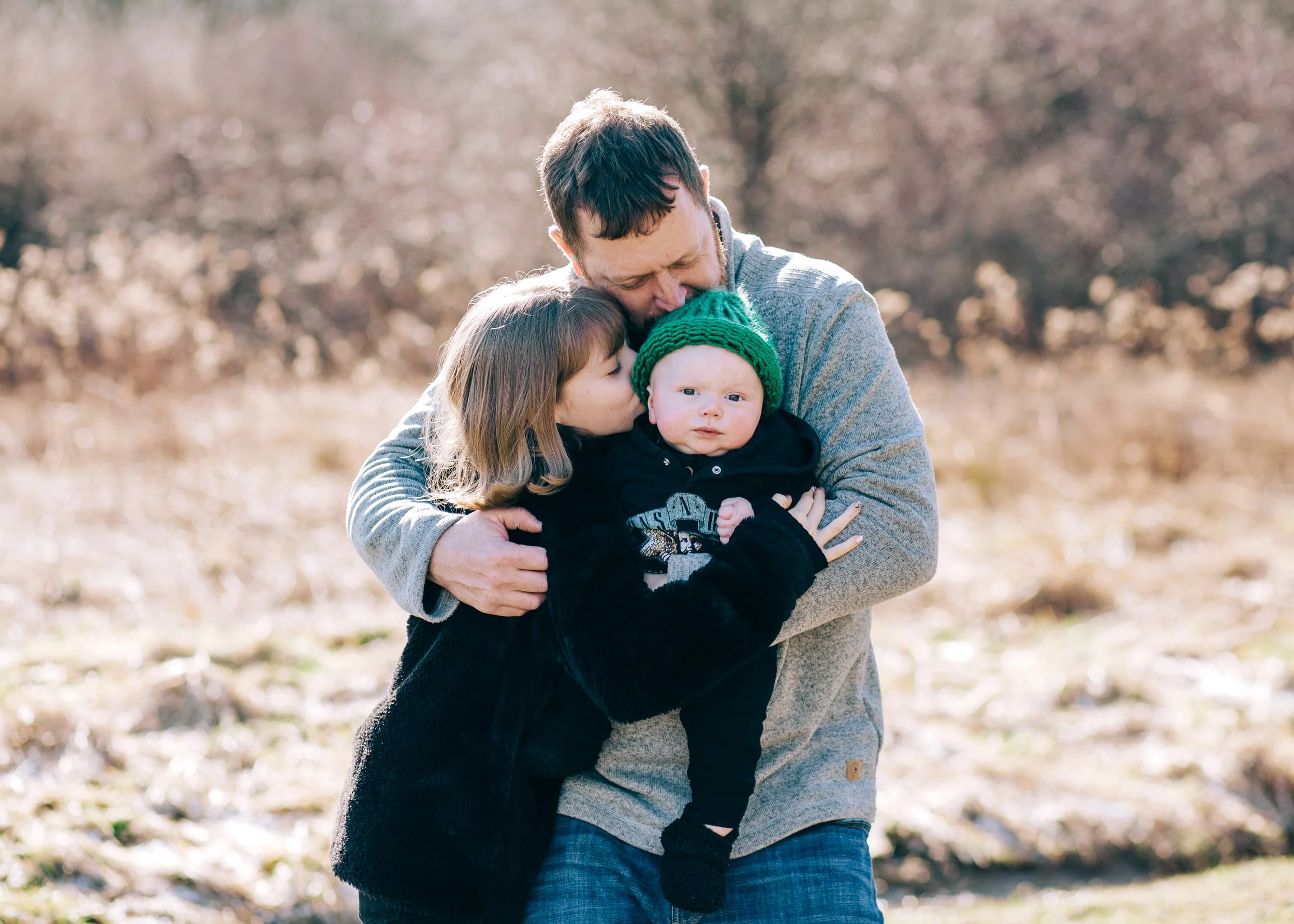 Dad and Kids | Kelly Rhoades Photography