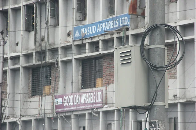Subcontracting factories in Dhaka, Bangladesh.