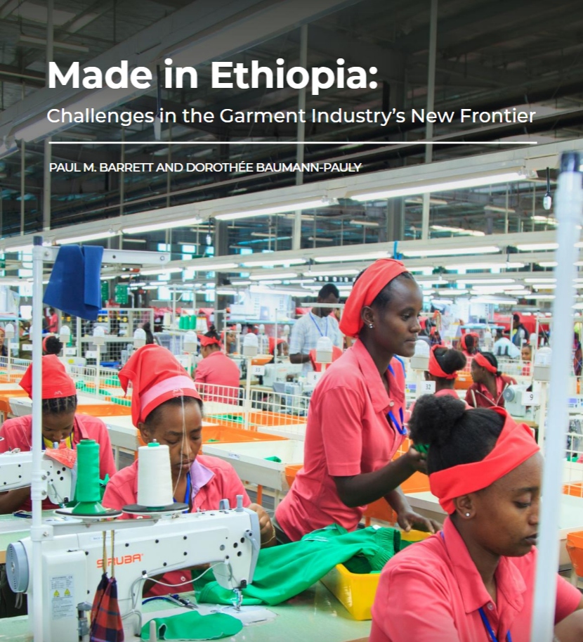 Center publishes new report on the clothing industry in Ethiopia.
