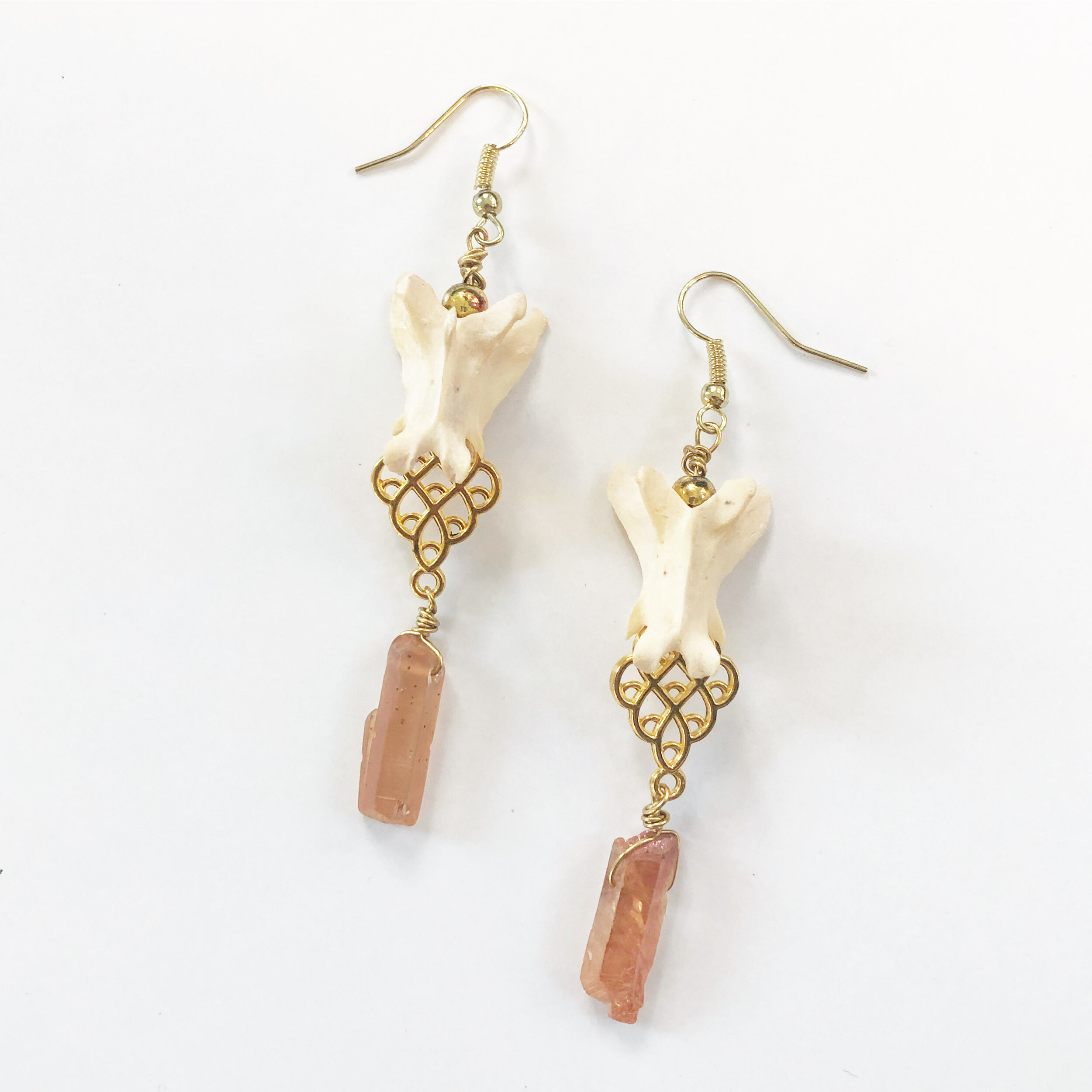 Vertebrae Earrings.