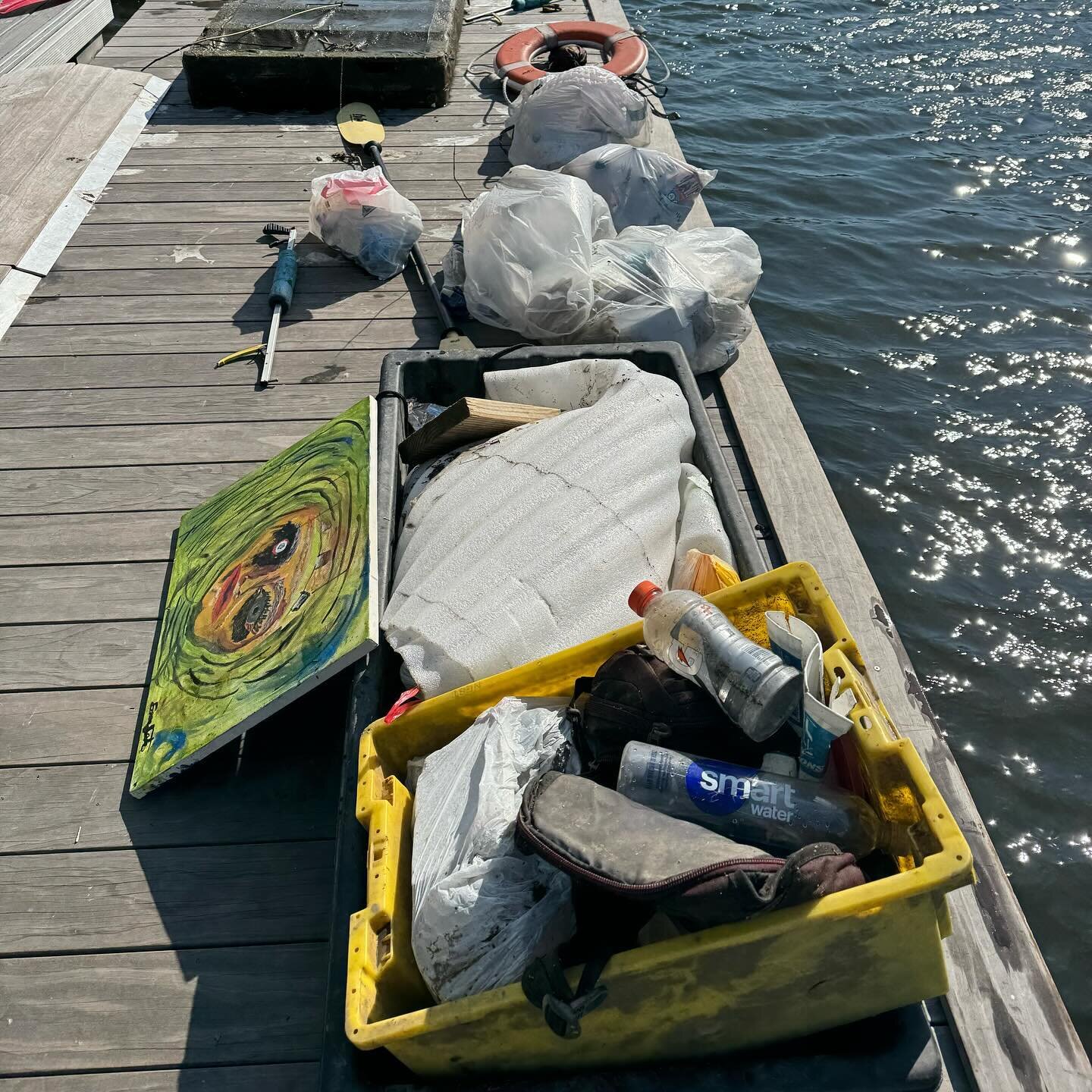 Belated #trashtuesday post! What a haul! Rangers, swing by our office to check out the absolutely horrifying art piece the Tuesday Team pulled out of the river yesterday! 

#wildmile #urbanrivers