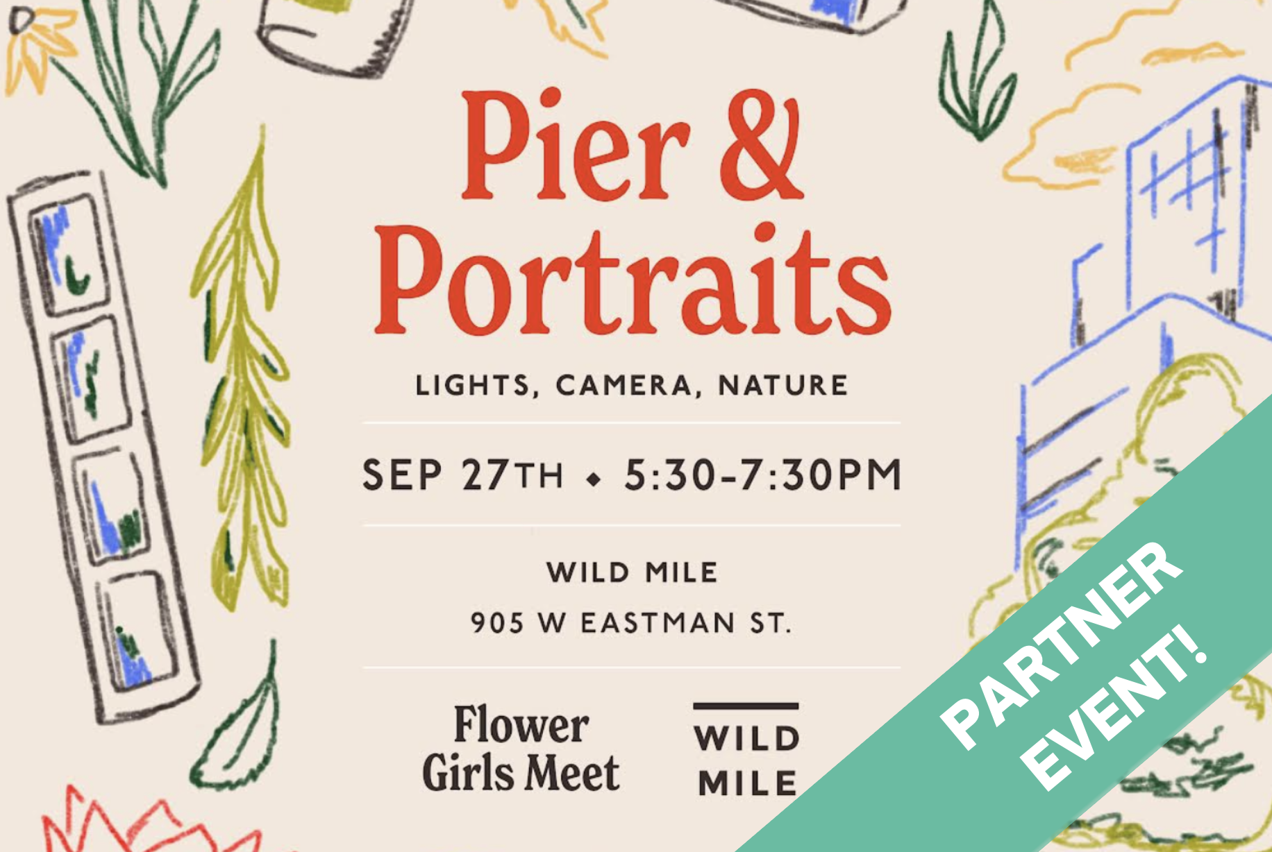 Flower Girls Meet: Pier and Portraits
