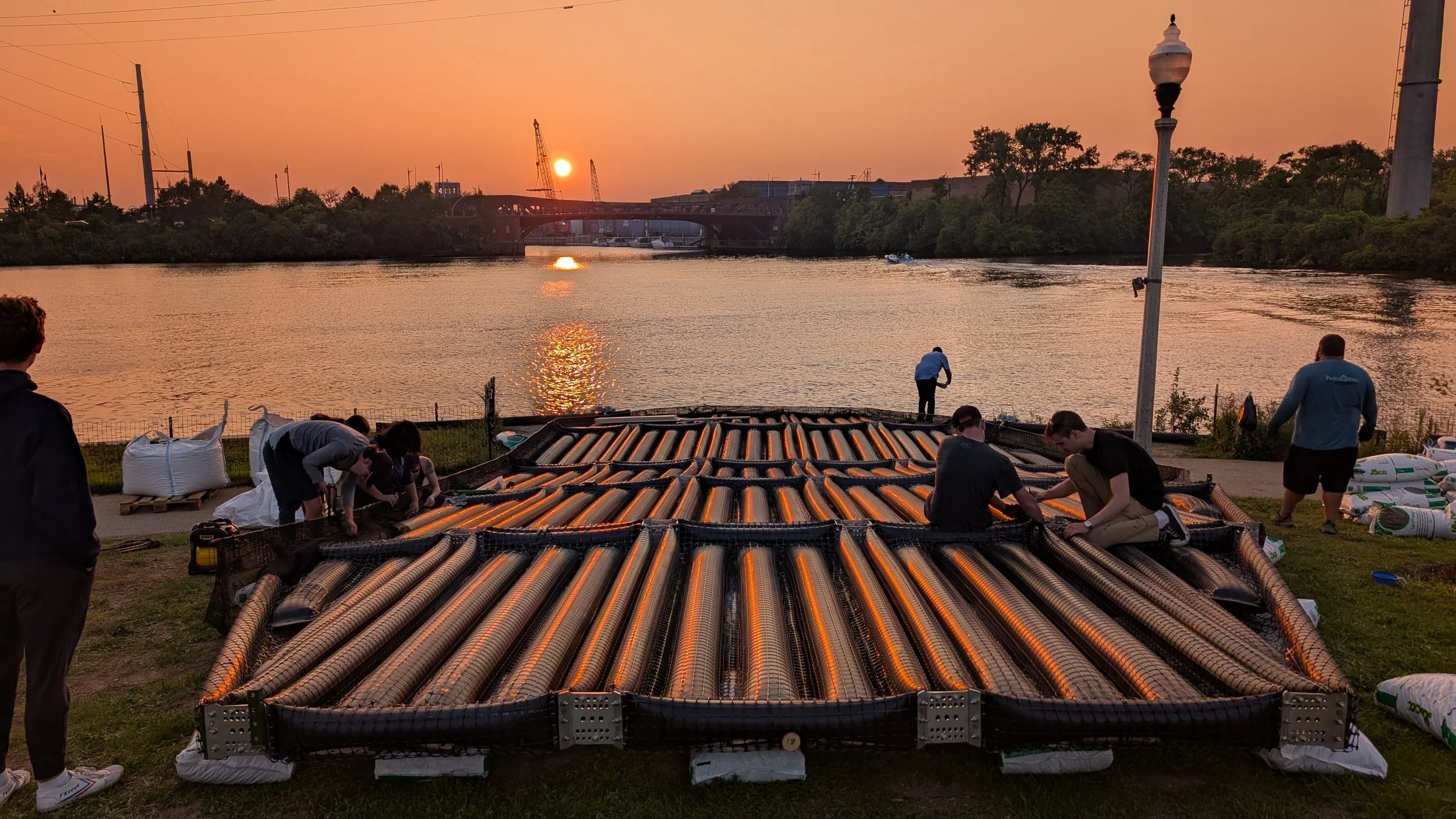 "Sunset at Bubbly Creek", Aaron Shoemaker