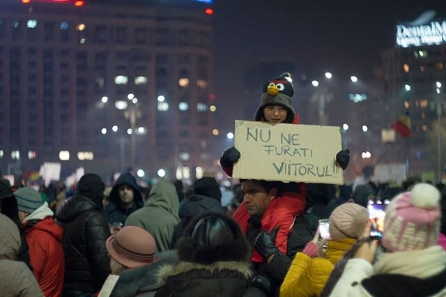 &ldquo;History will remember you as the protectors of thieves, because you voted to destroy the justice system.&rdquo; In 2017, Romanian protestors took out Facebook ads to shame their parliament. 
https://bit.ly/2Wdoysy