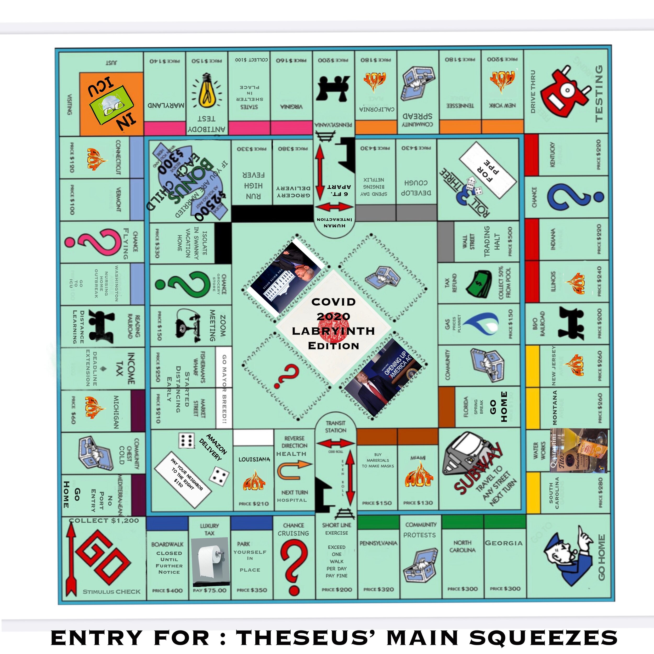  A  Monopoly Maze  from Theseus’ Main Squeezes. Image courtesy of Angel Ysaguirre. 