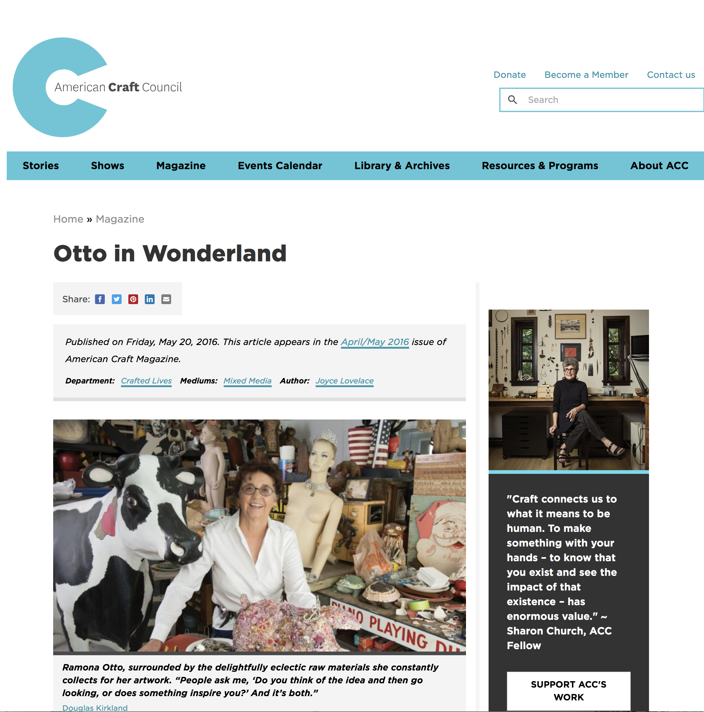 American Craft Council - Otto in Wonderland