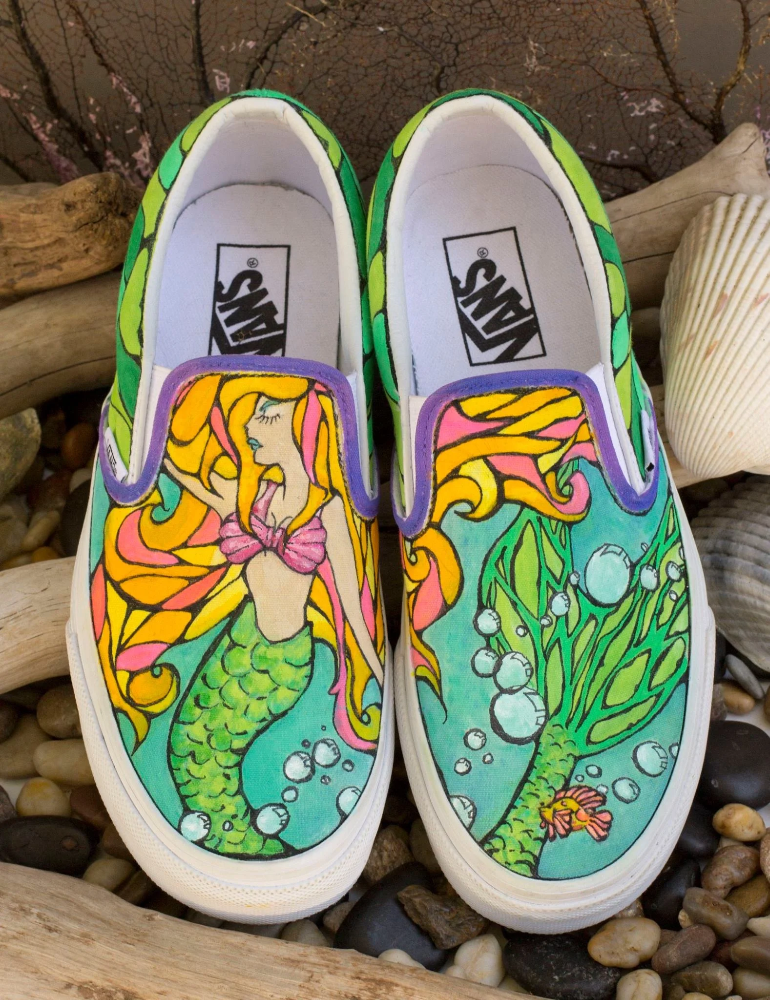 cool custom painted shoes