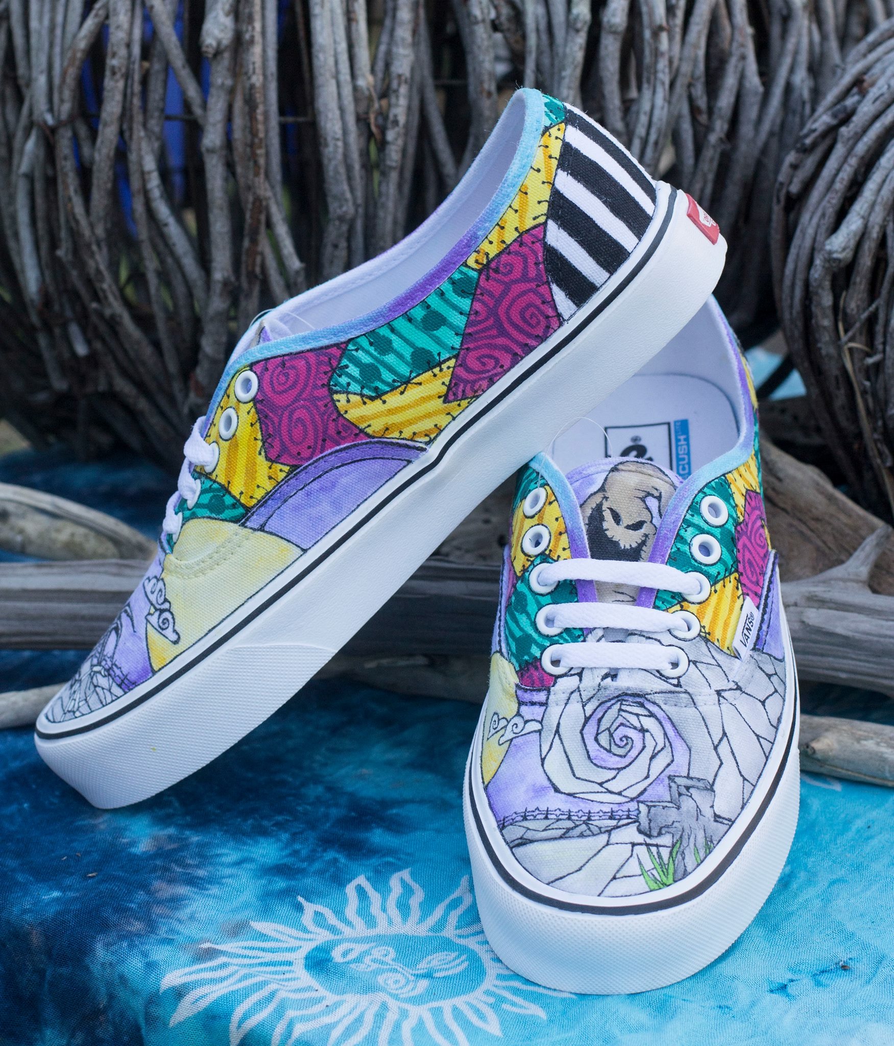 vans hand painted shoes