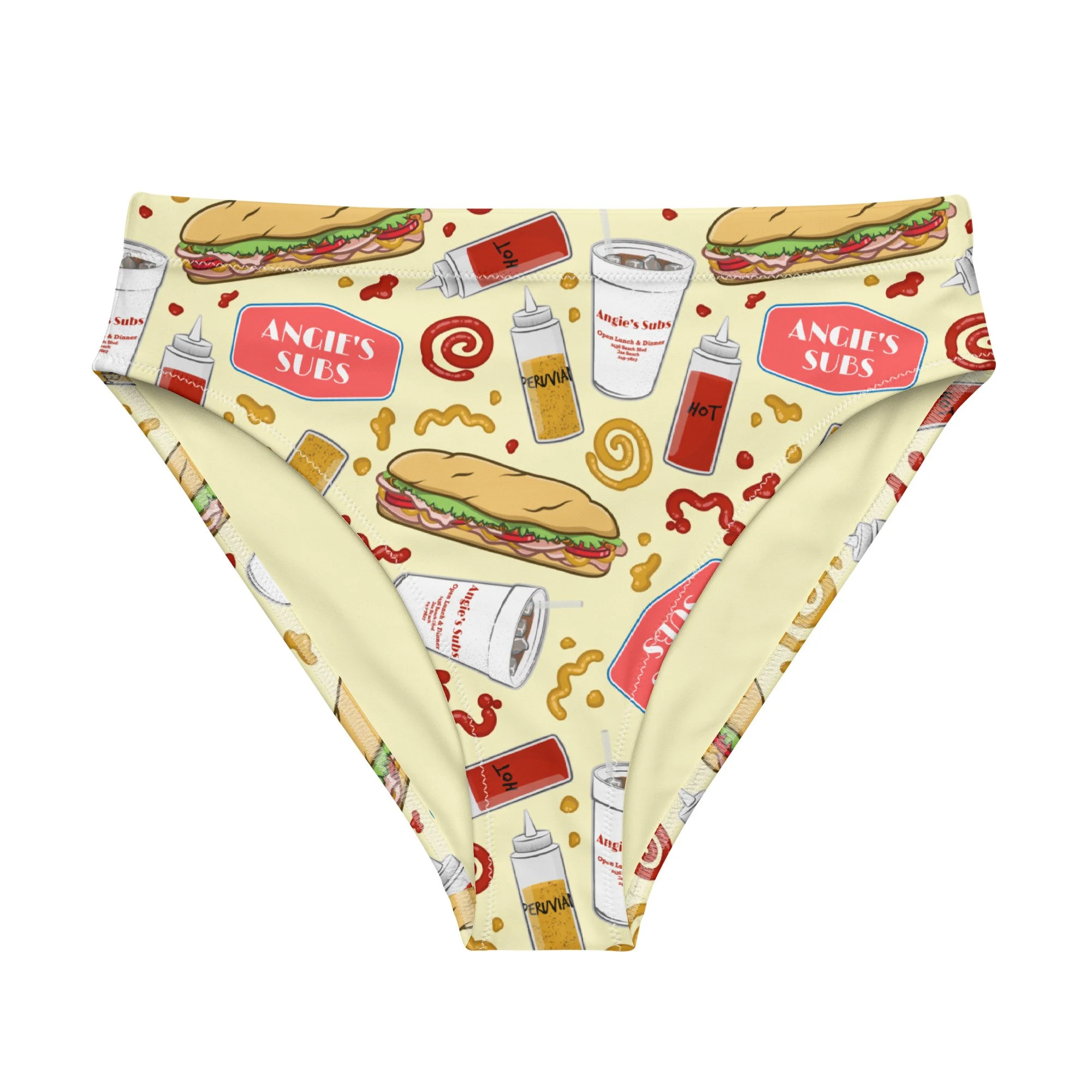 Angie's Subs Eco-Friendly High-Waisted Bikini Bottom