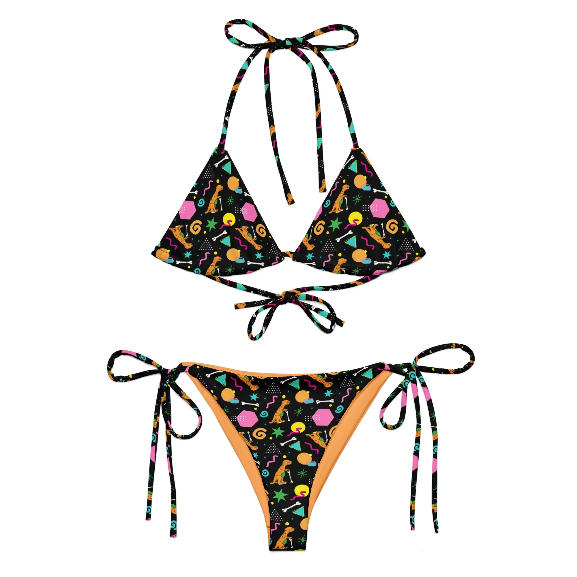 Rex the Dino Eco-Friendly String Bikini Set