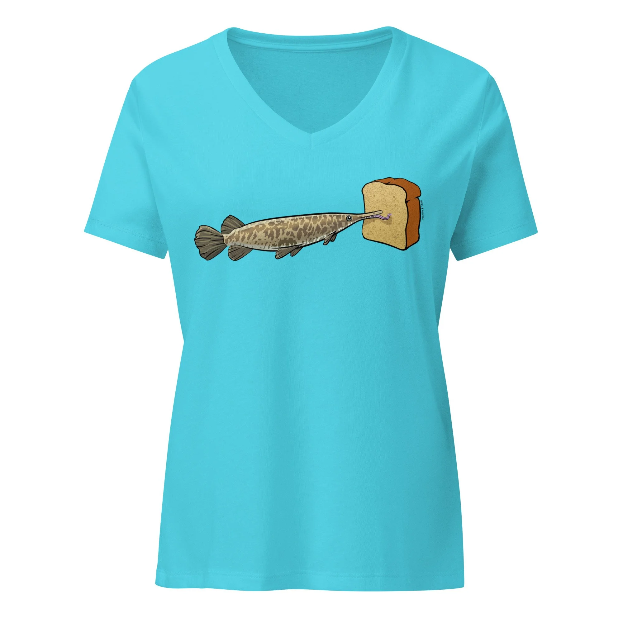 Gar Lick Bread Women's V-Neck Shirt