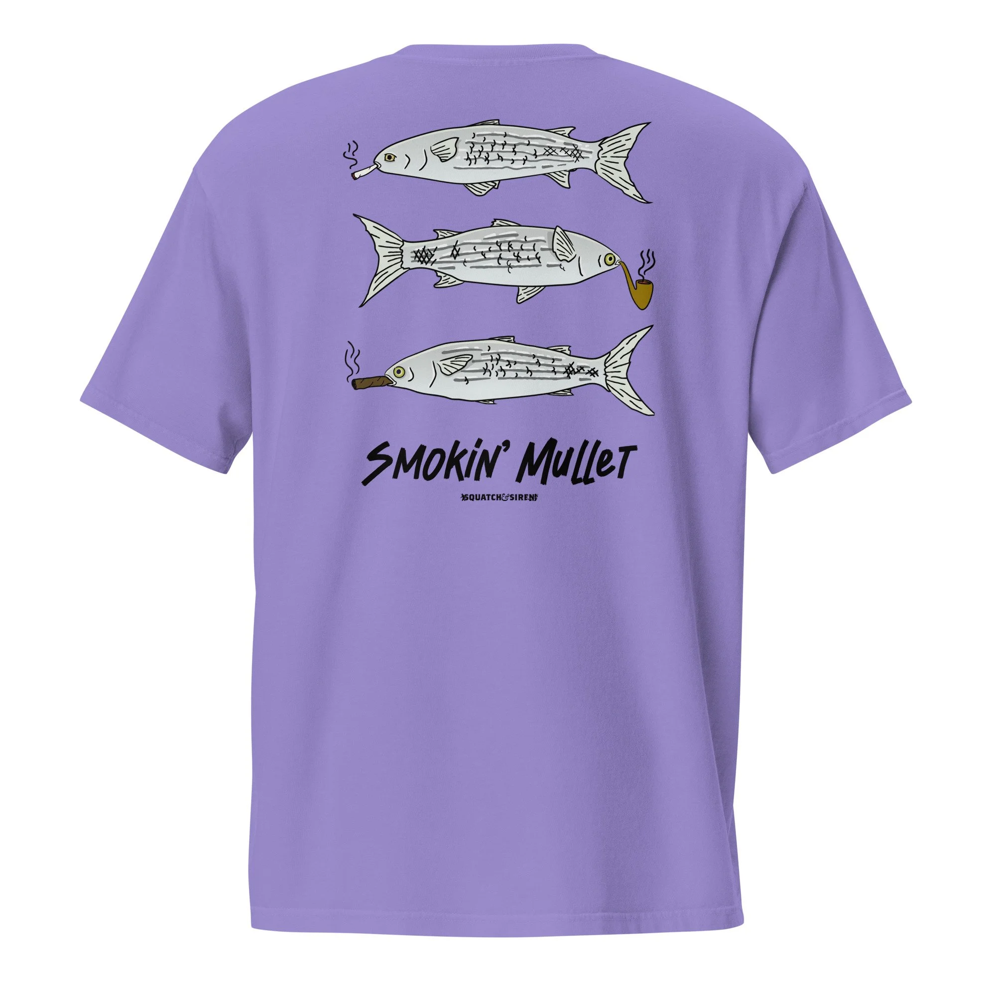 Smokin' Mullet Pocket T-Shirt - 100% Cotton