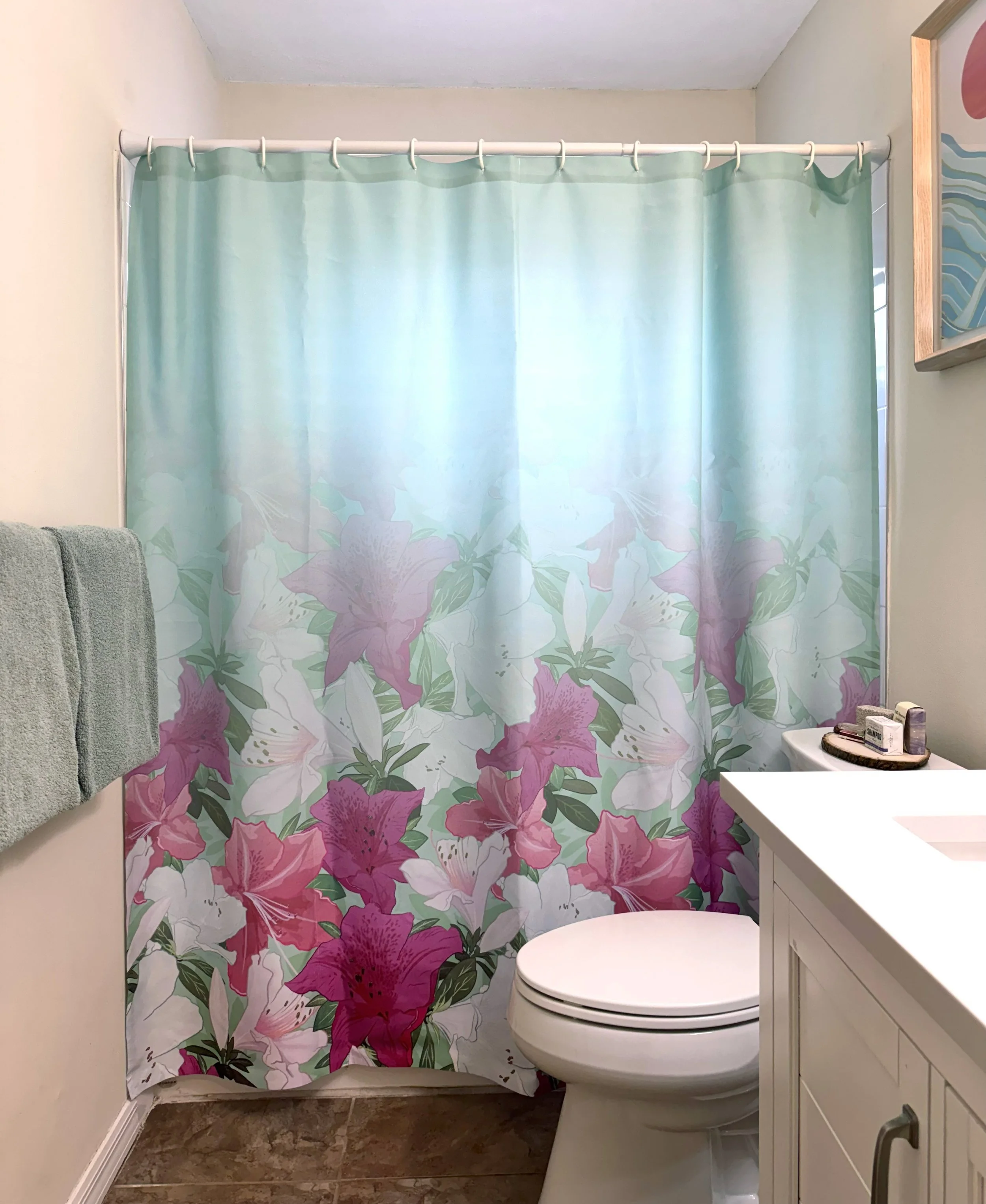 Azalea Shower Curtain Real Picture.jpg