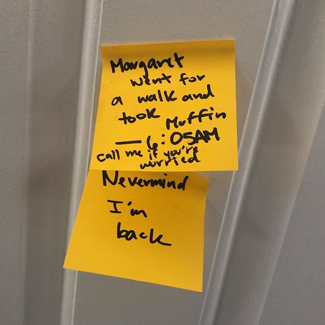 When your teen can&rsquo;t sleep, you find post-its in your door when you get up in the morning.