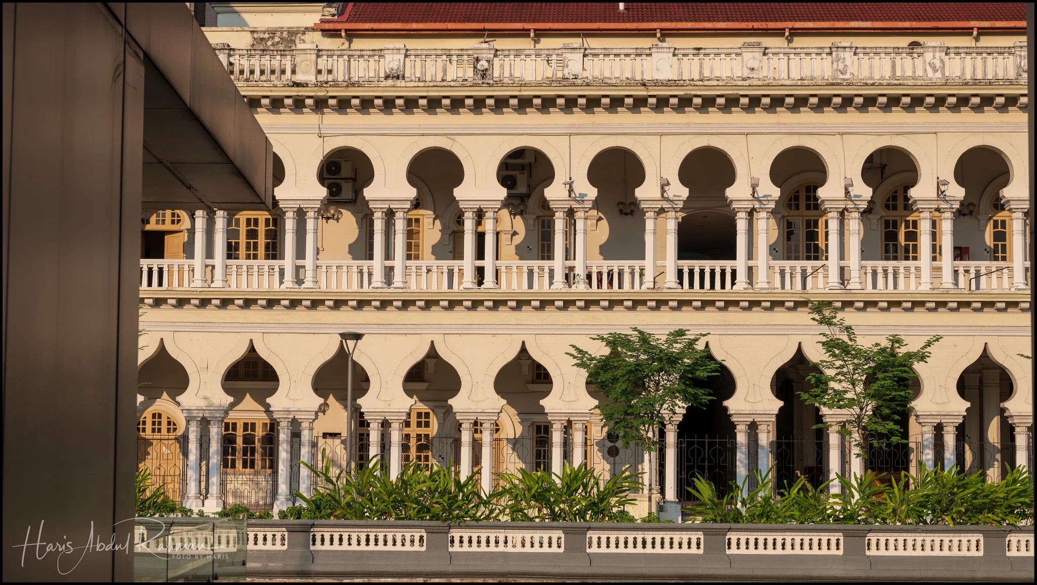 The old courthouse along the banks of River of Life