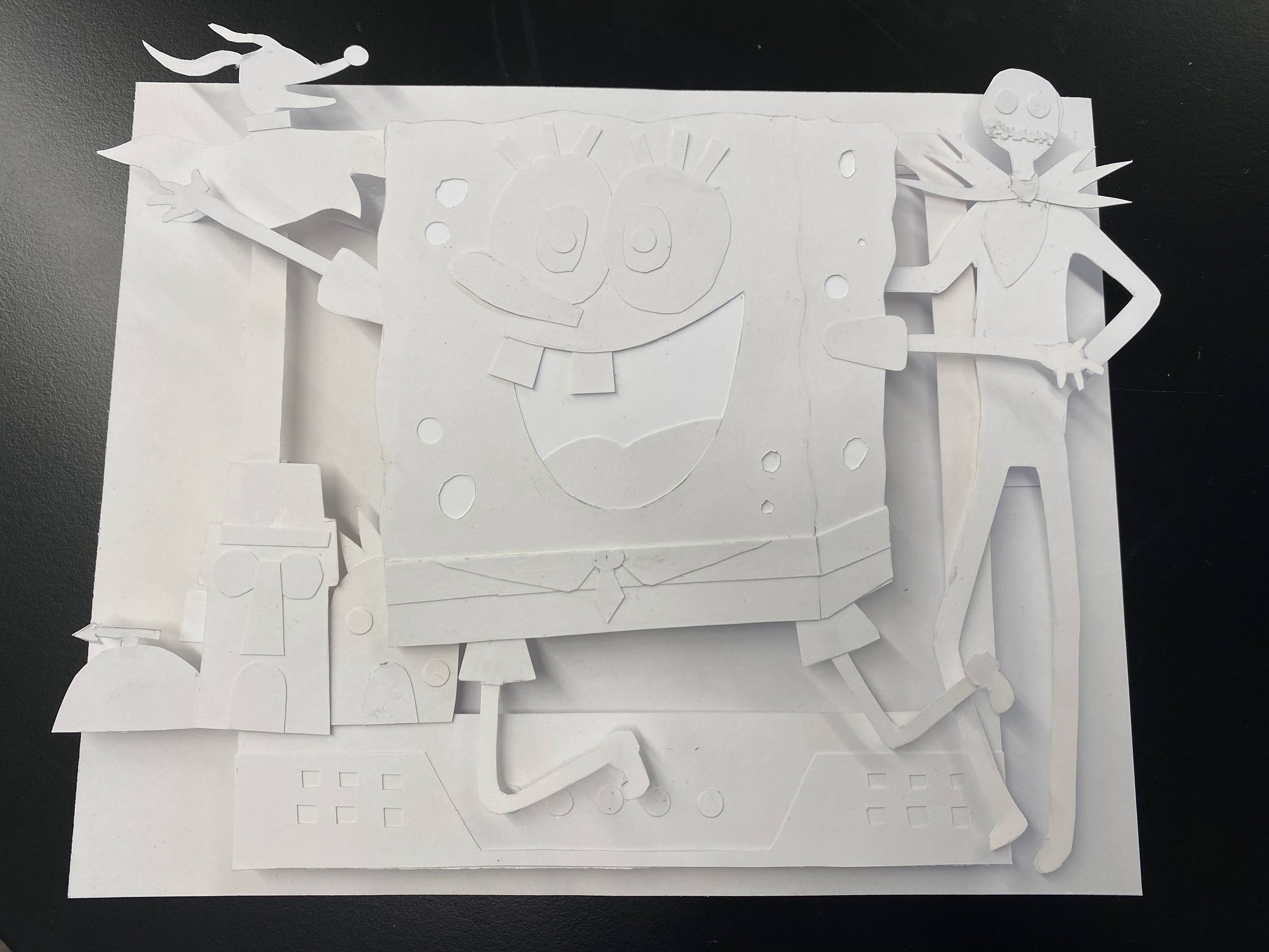 Low Relief Paper Sculpture