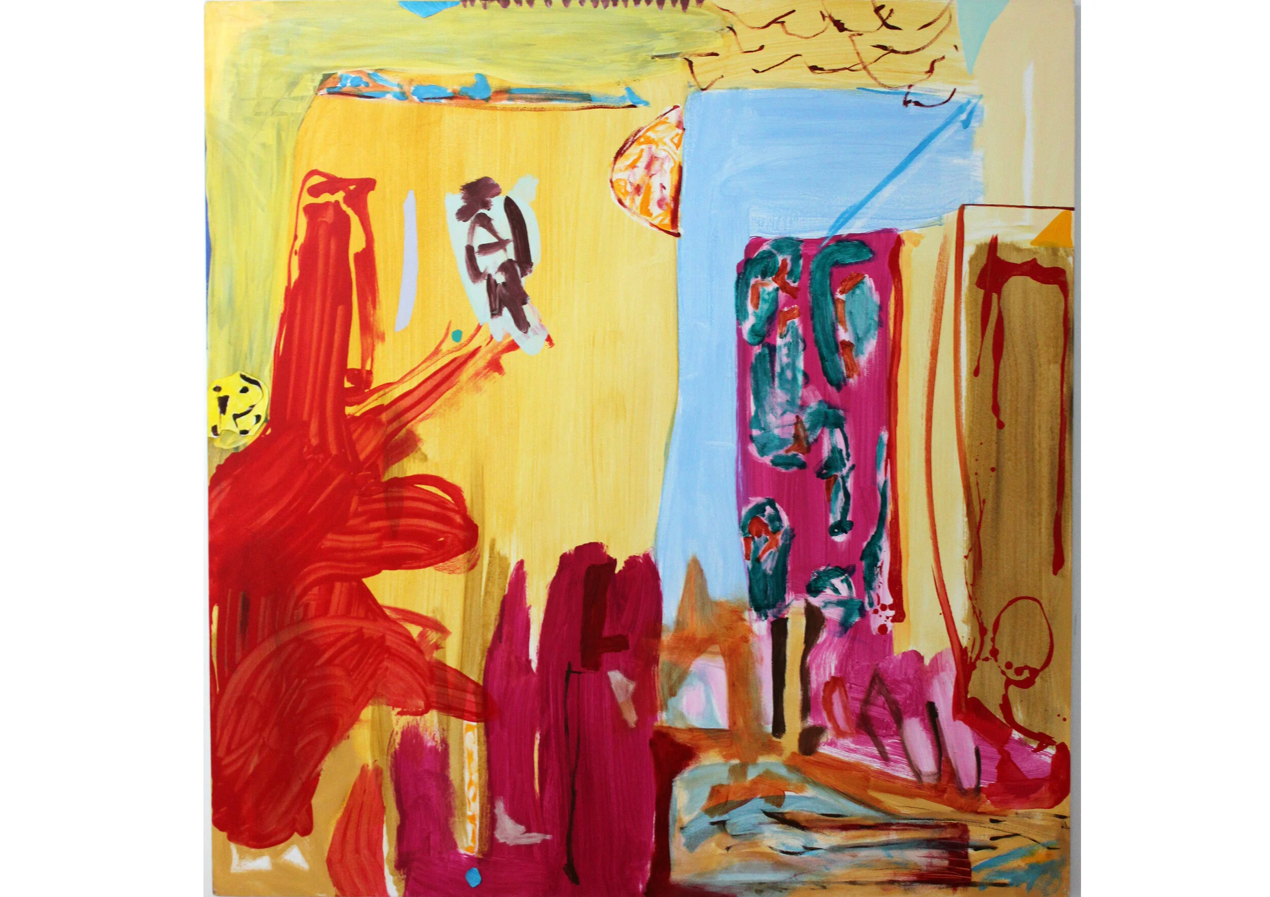 Bask - 145cm x 140cm - Acrylic on Canvas