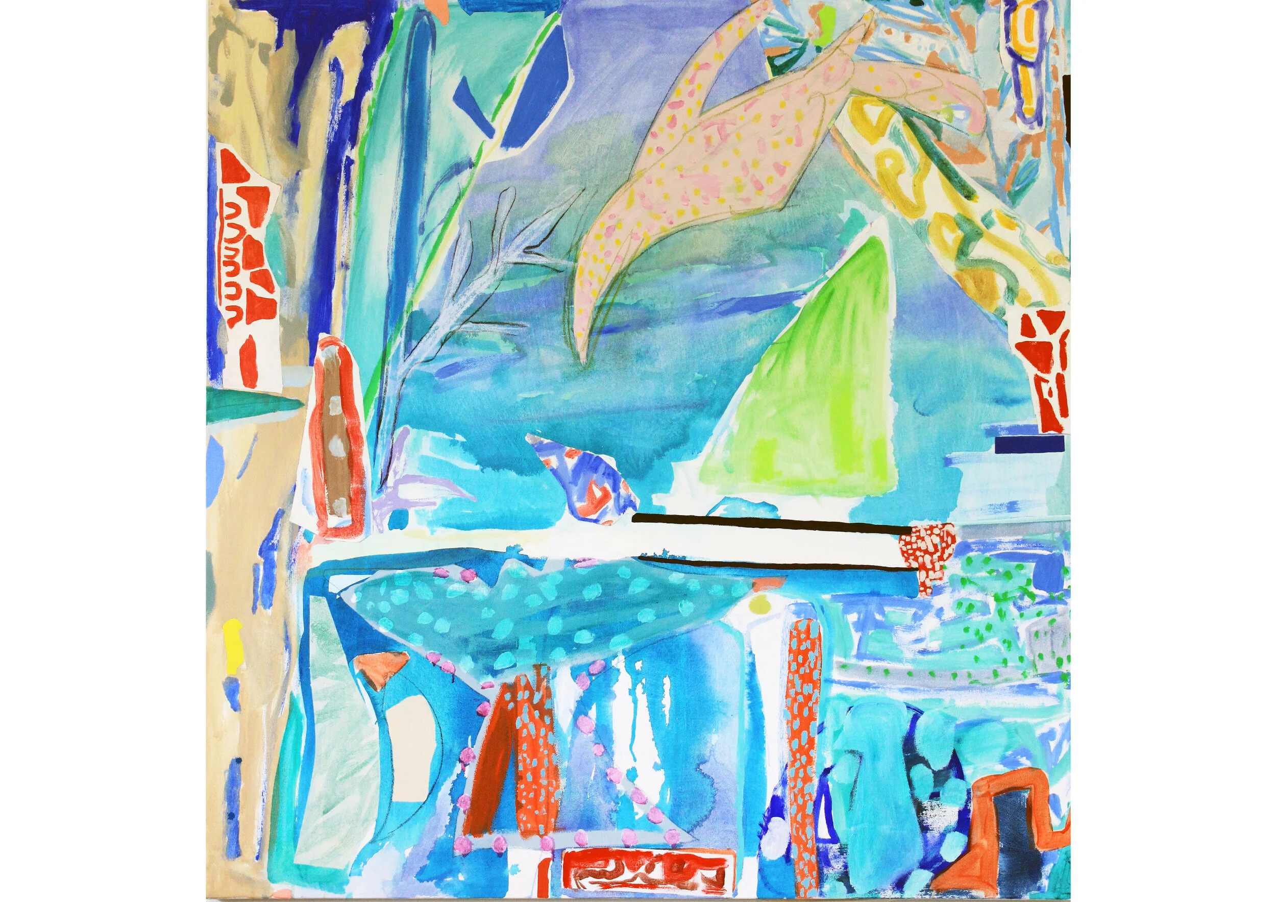 Corsair - 145cm x 140cm - Acrylic on Canvas