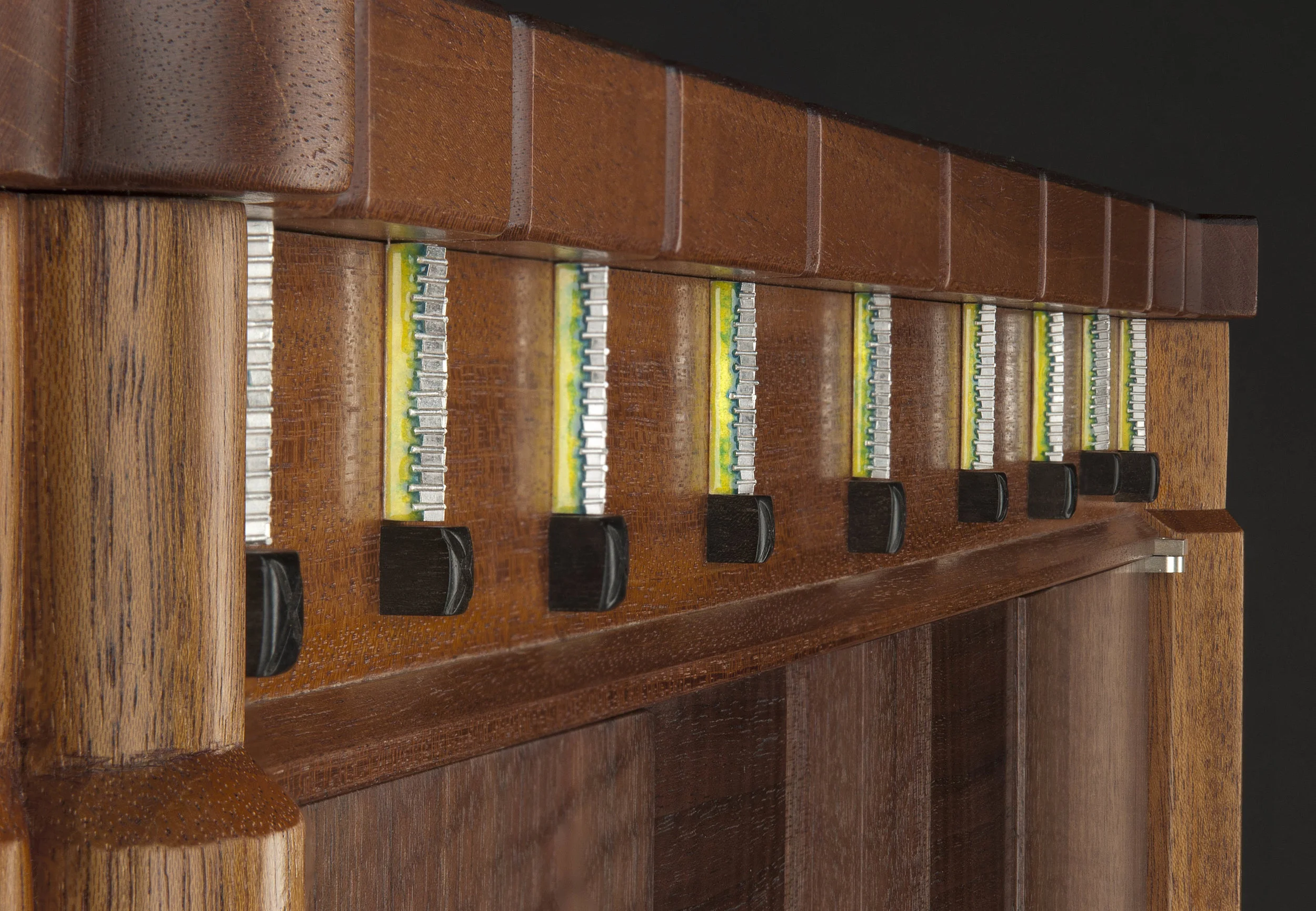 Enameled Two-Door Cabinet (detail)